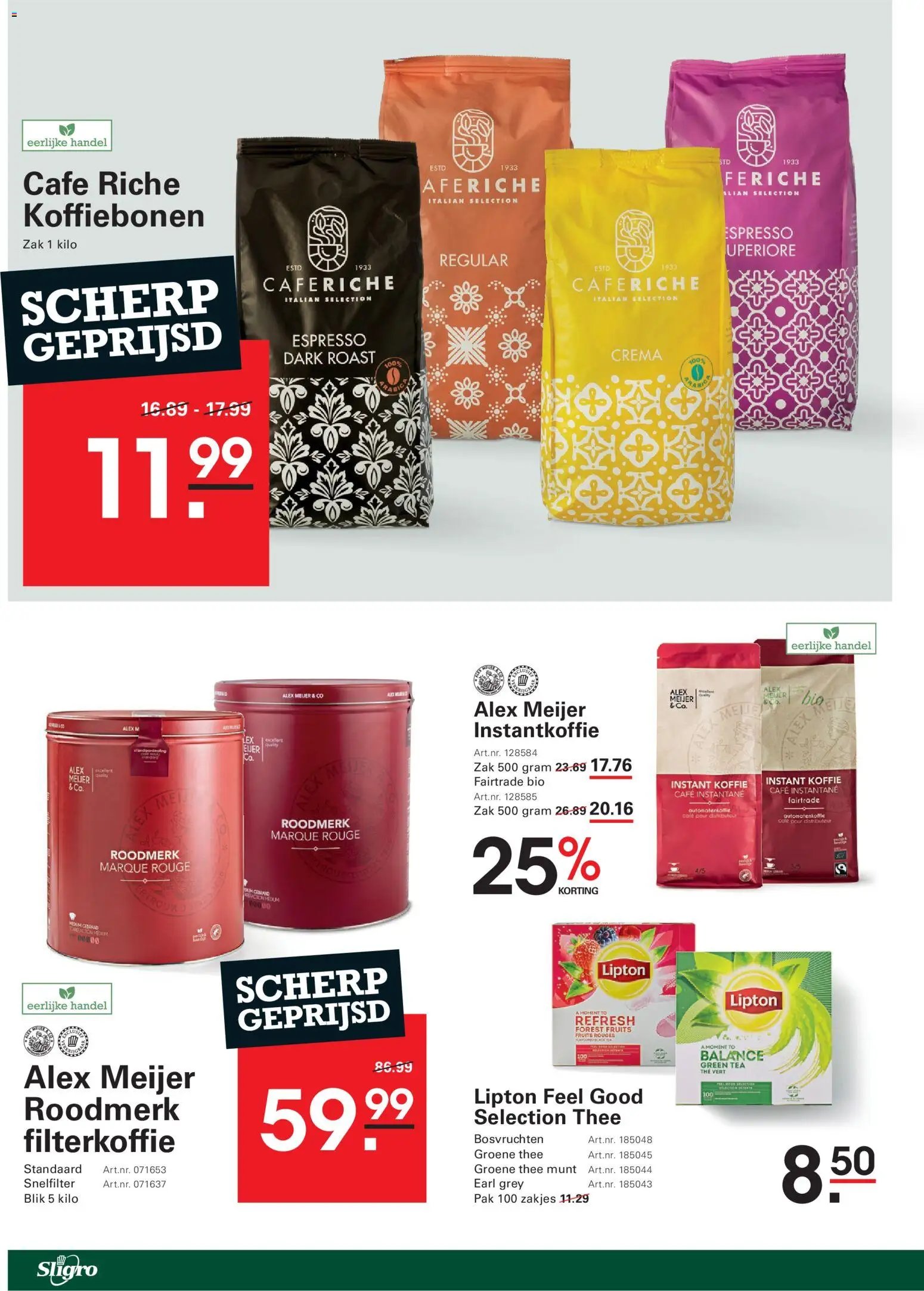 Sligro folder vanaf 19/10/2026