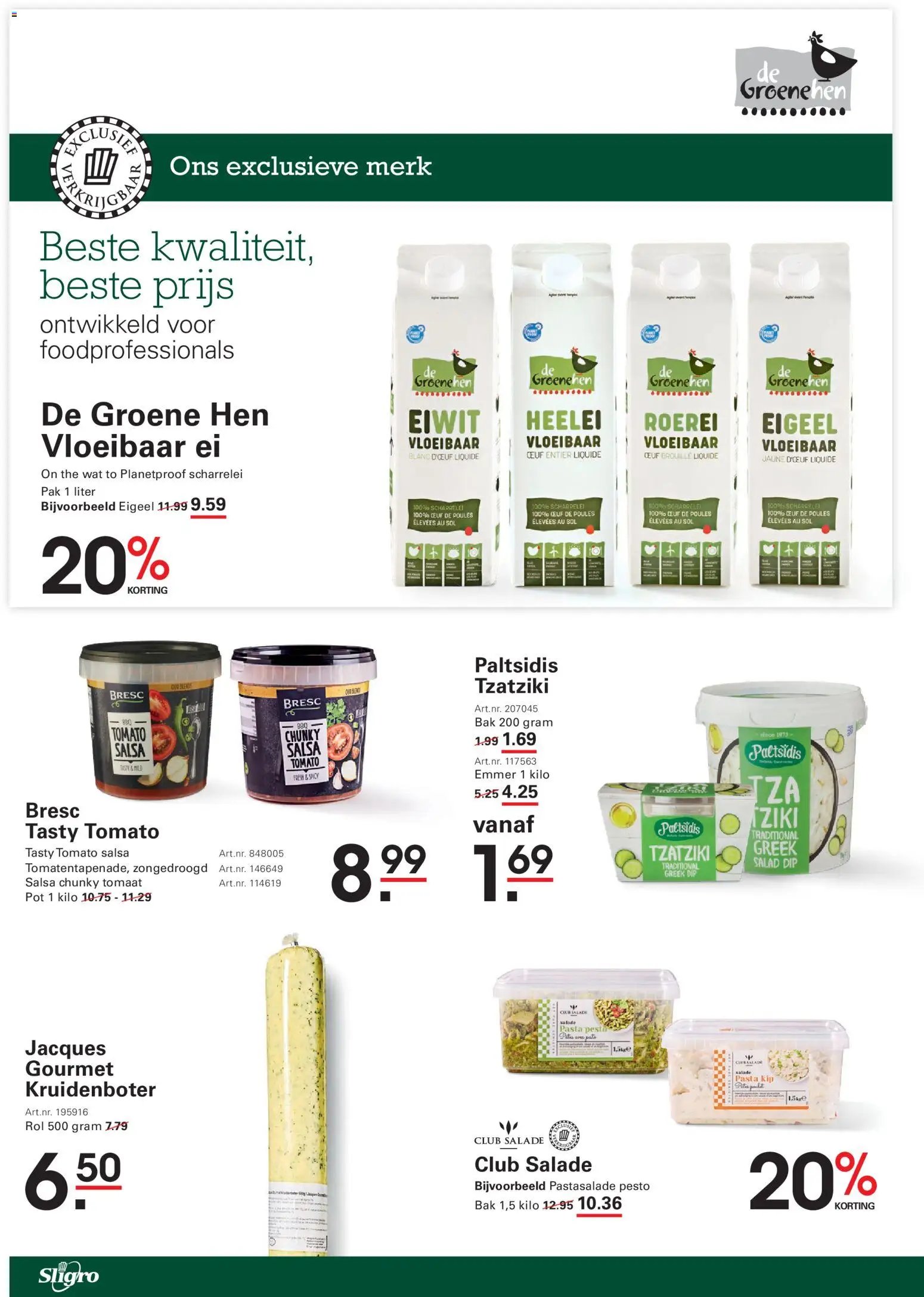 Sligro folder vanaf 19/10/2026