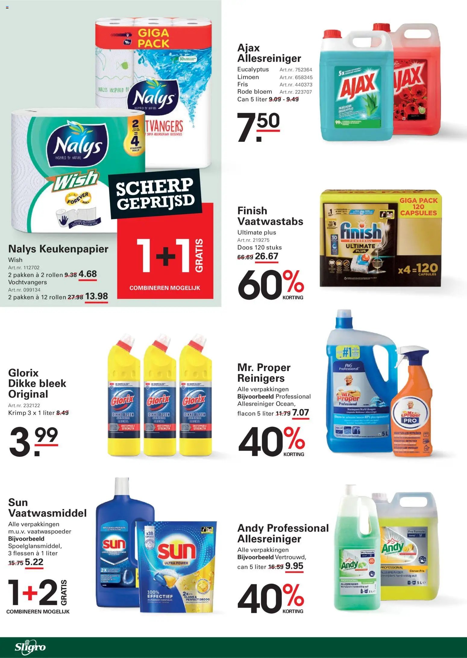 Sligro folder vanaf 19/10/2026