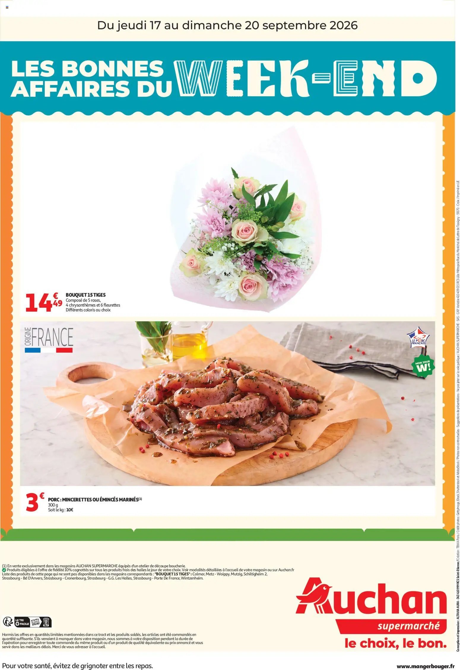 Auchan folder van 17.09.2026 Auchan Les bons plan du week end dans votre super