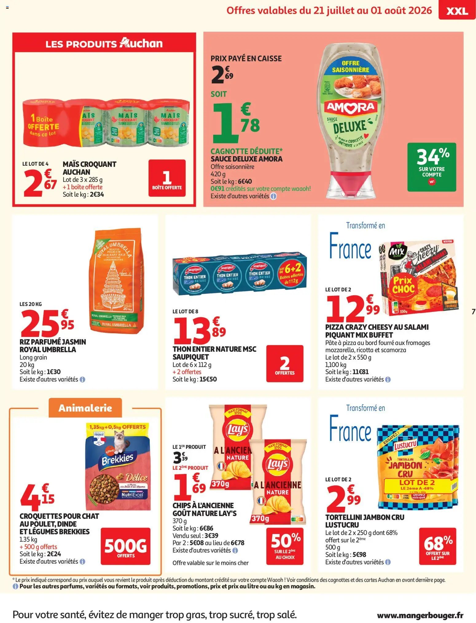 Auchan folder van 21.07.2026 Auchan Promos XXL supers