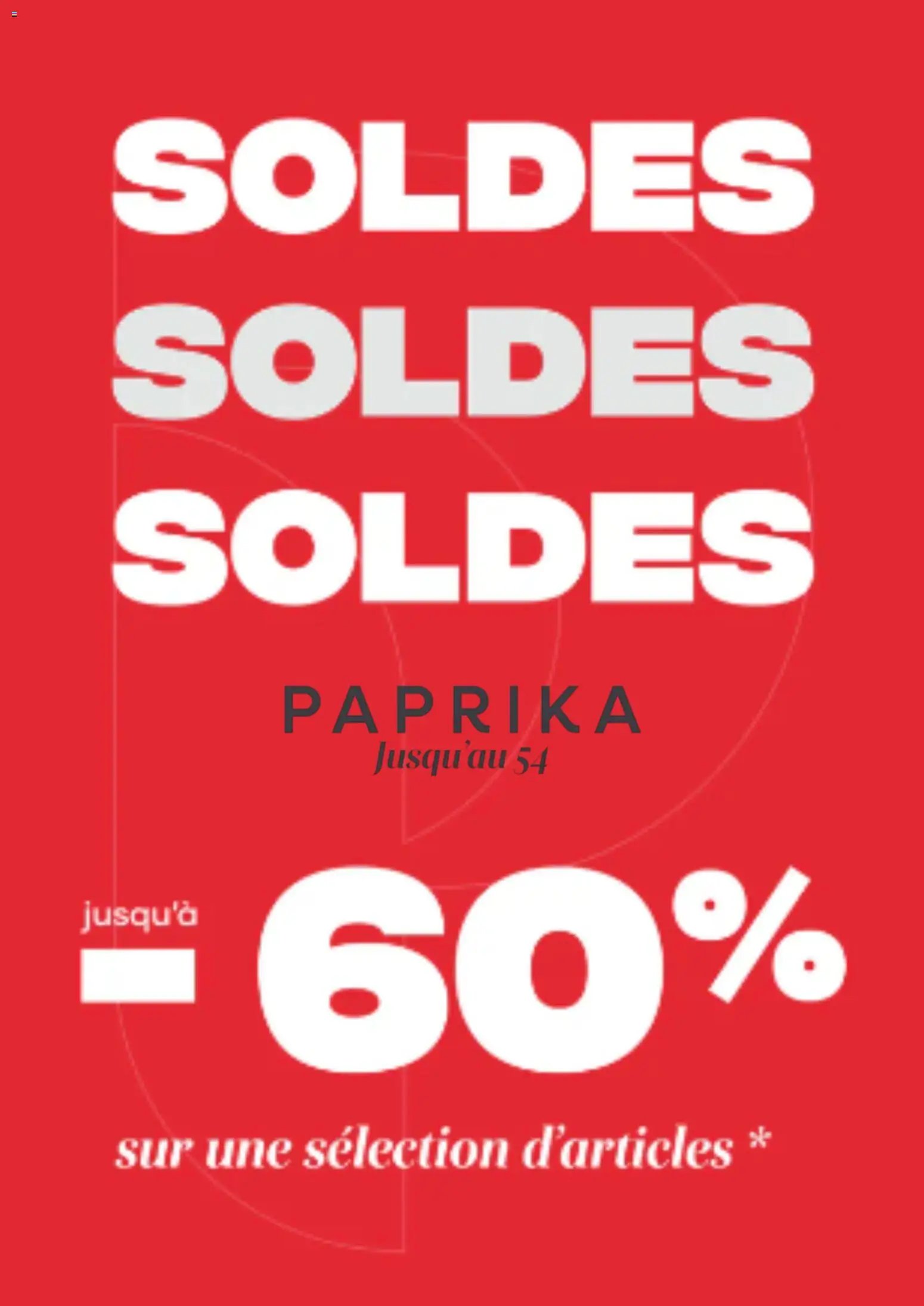 Paprika folder van 13.01.2026 Folder / Publicité