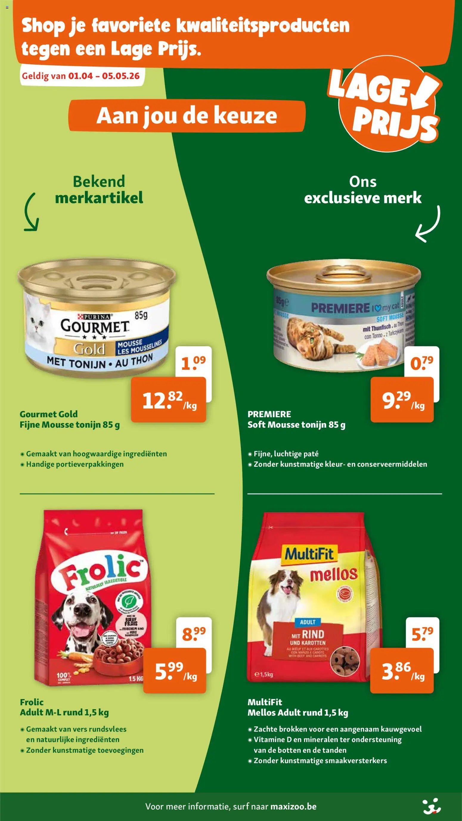 Maxi Zoo folder van 01.04.2026 Maxi Zoo Folder