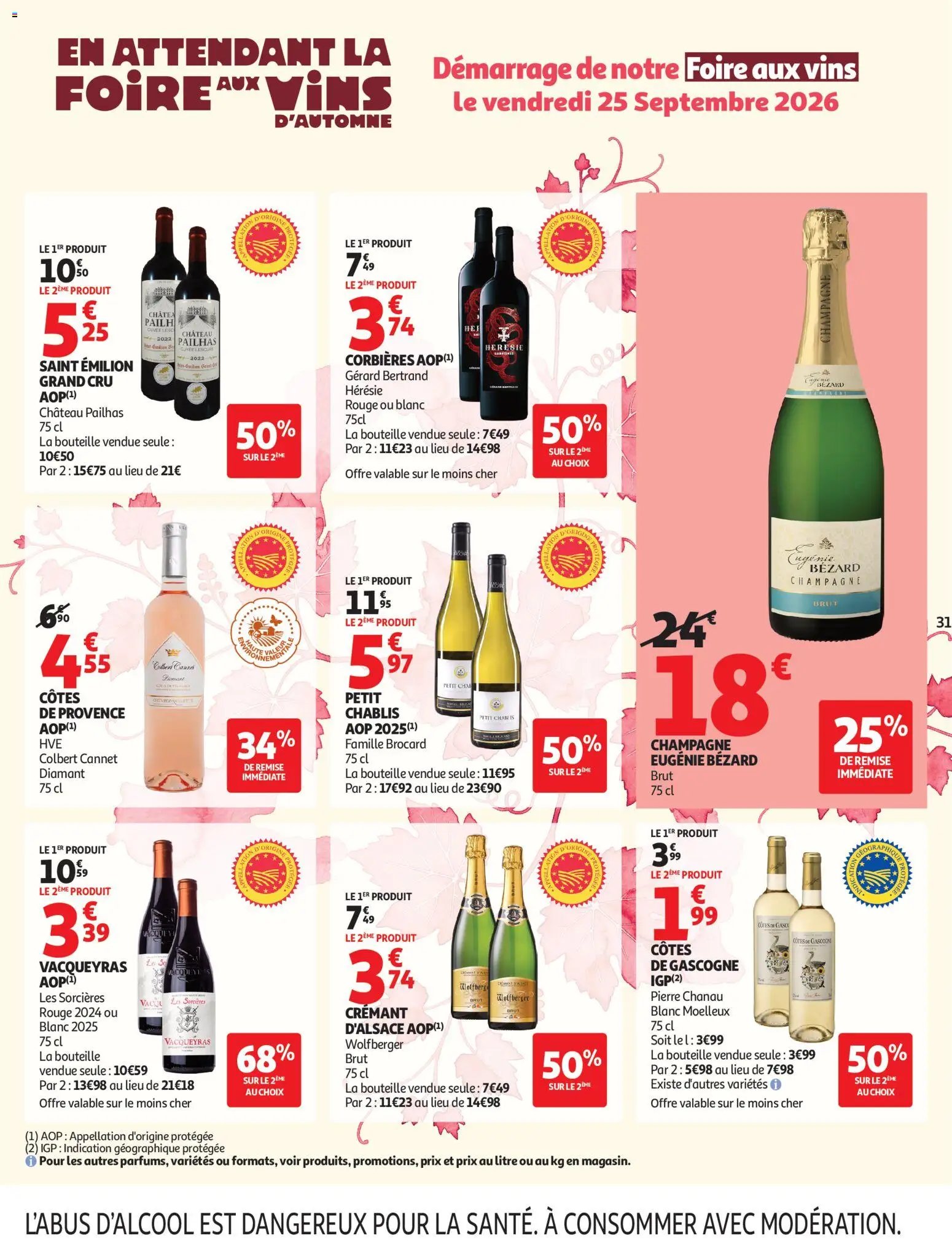 Auchan folder van 15.09.2026 Auchan Foire à la bière supers