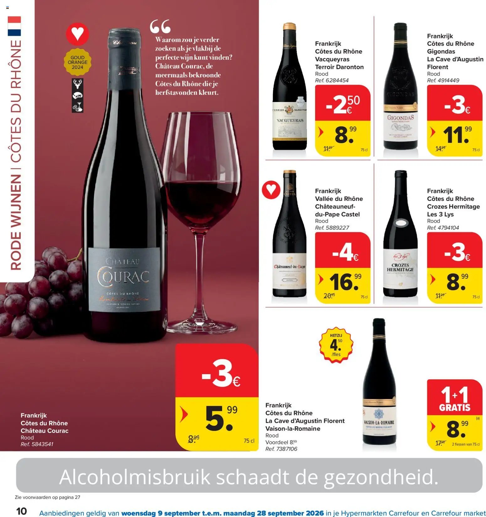 Carrefour folder van 02.09.2026 Carrefour Wijnfestivaal