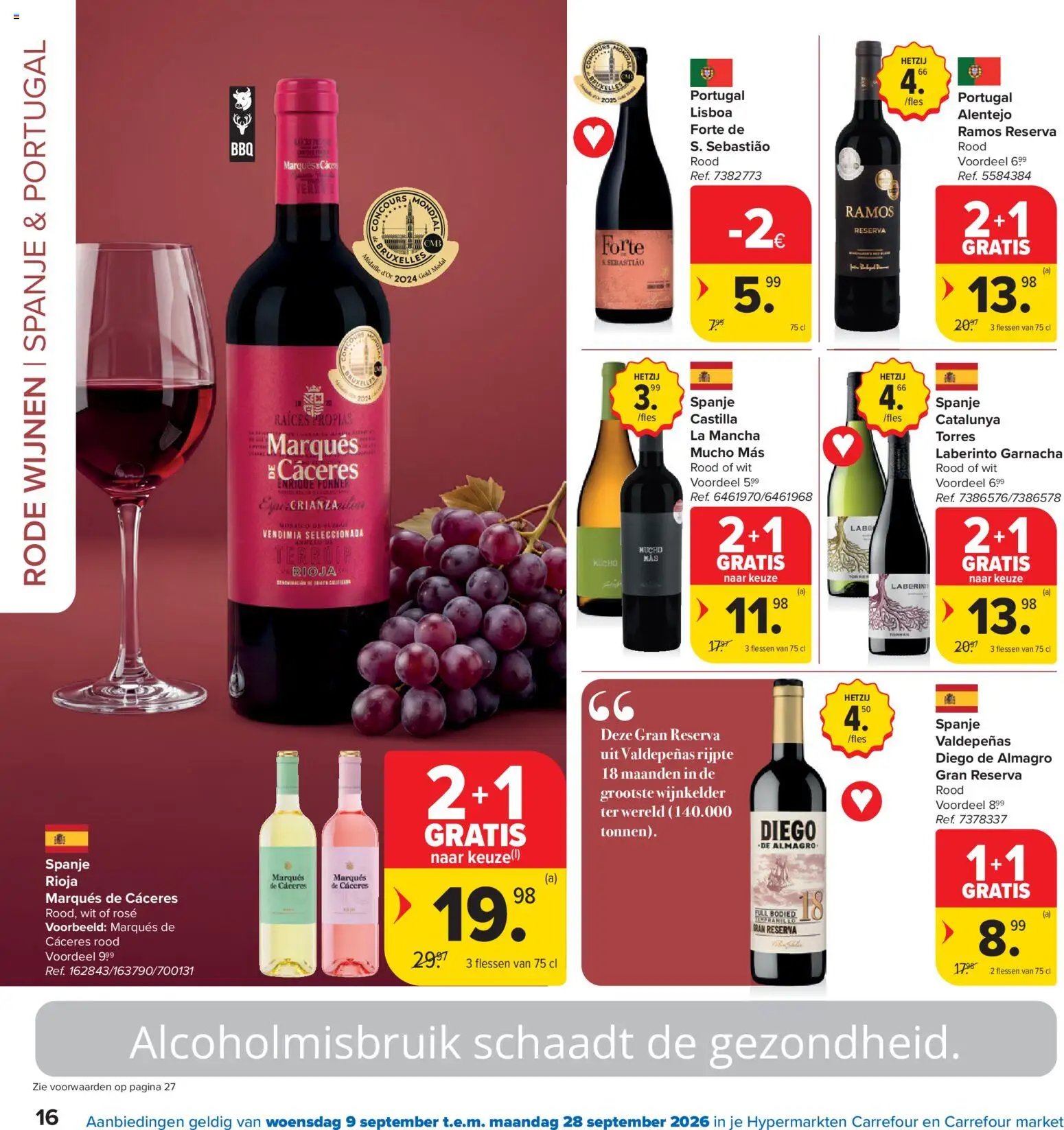 Carrefour folder van 02.09.2026 Carrefour Wijnfestivaal