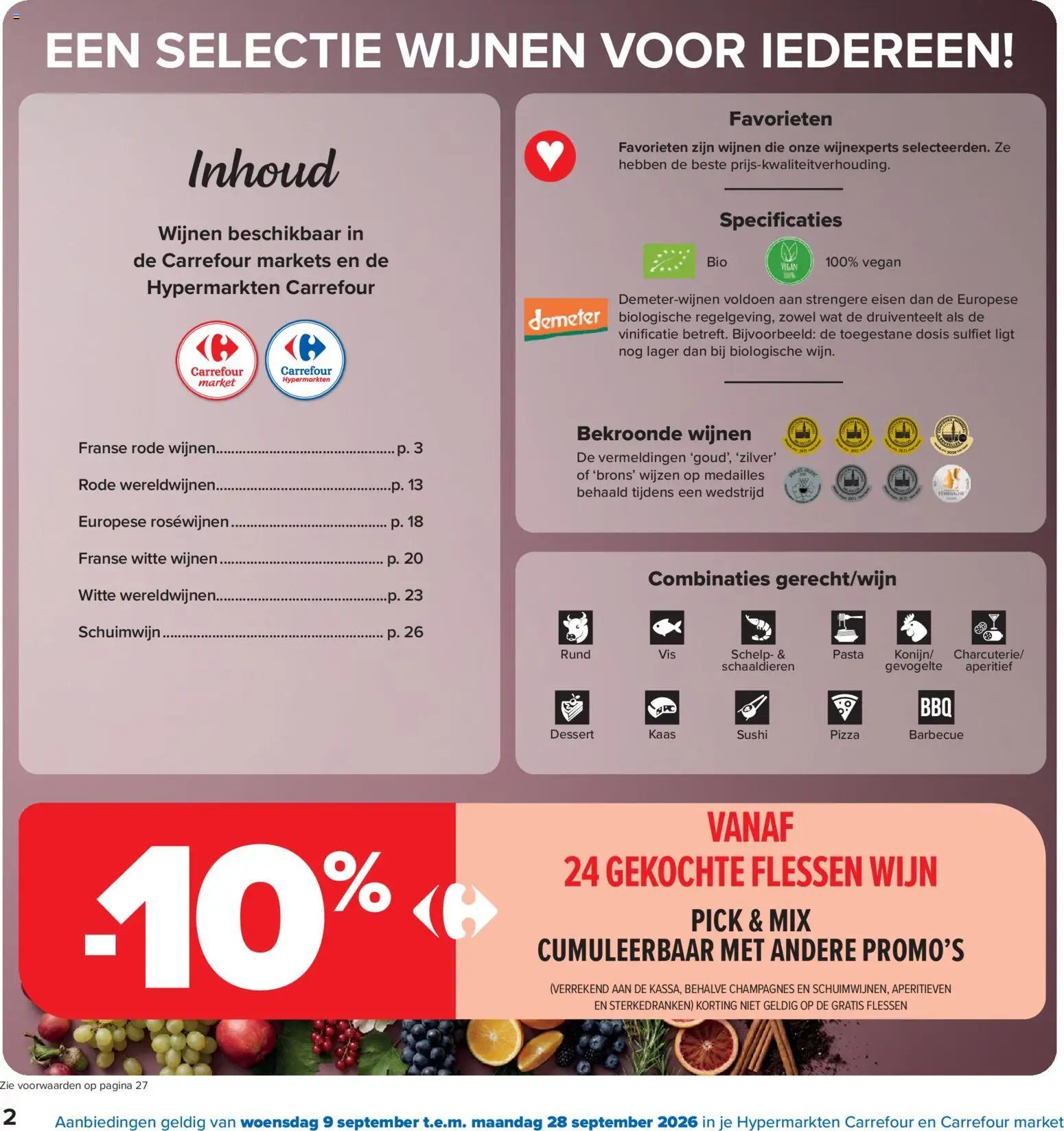 Carrefour folder van 02.09.2026 Carrefour Wijnfestivaal