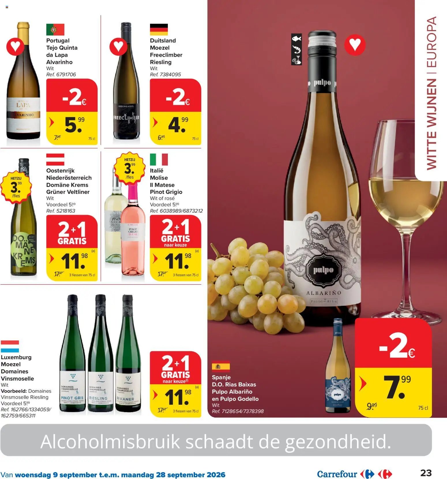 Carrefour folder van 02.09.2026 Carrefour Wijnfestivaal