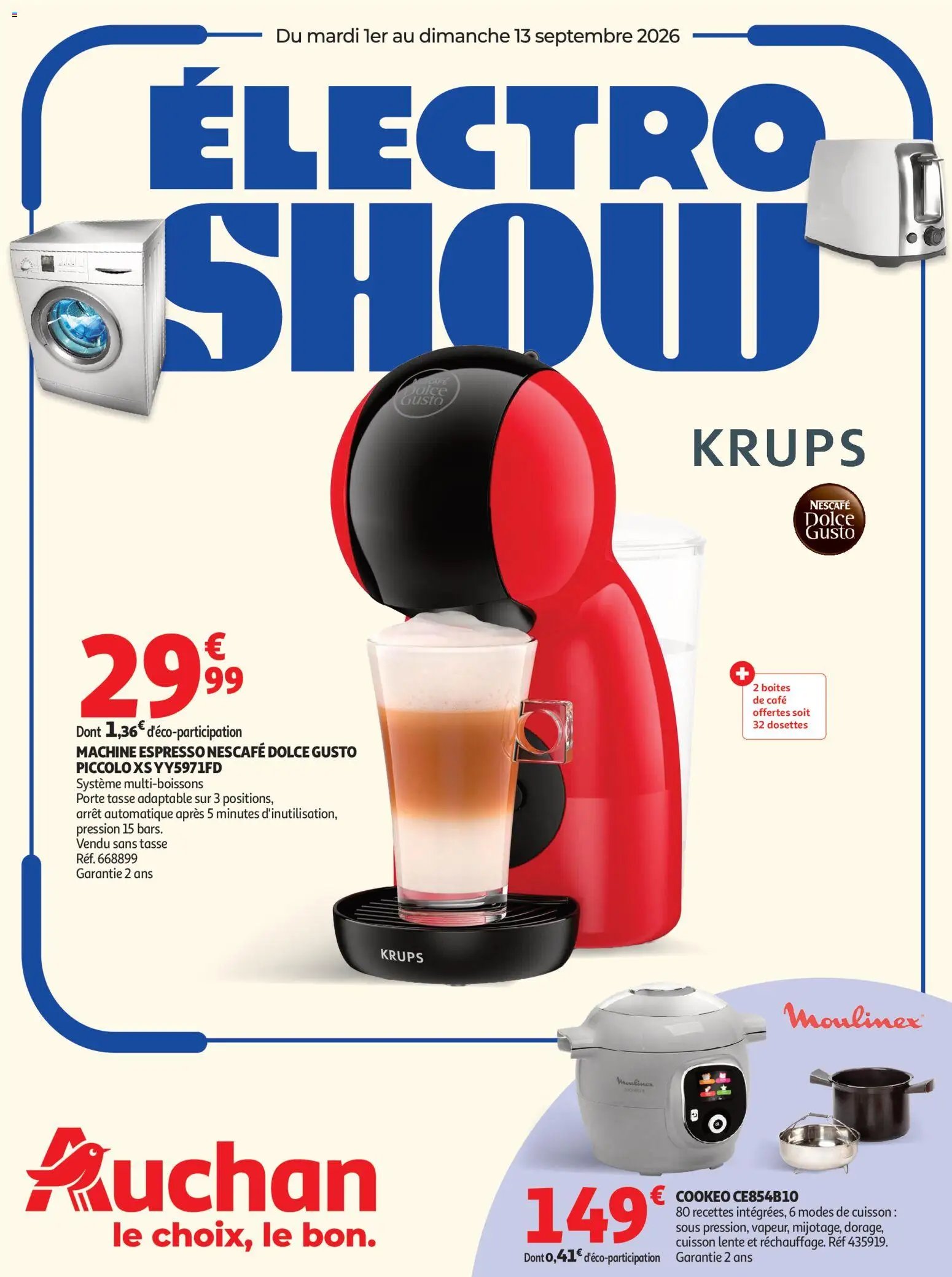 Auchan folder van 01.09.2026 Auchan Electroshow