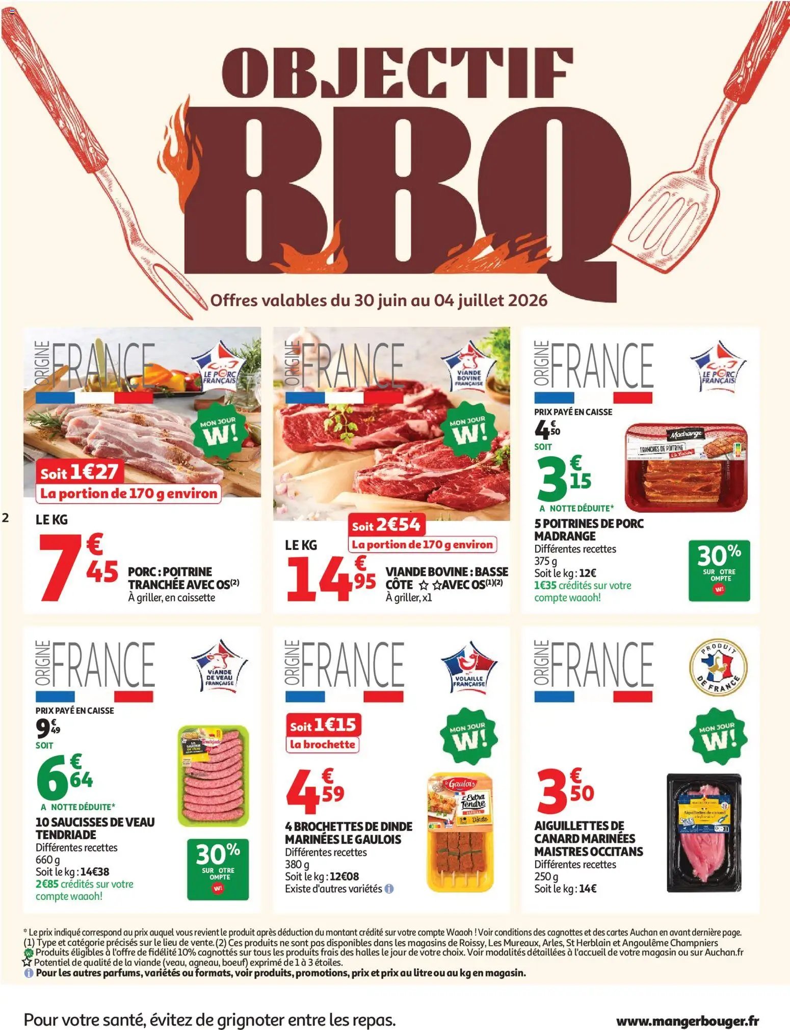 Auchan folder van 30.06.2026 Auchan Barbecue, promos hypers