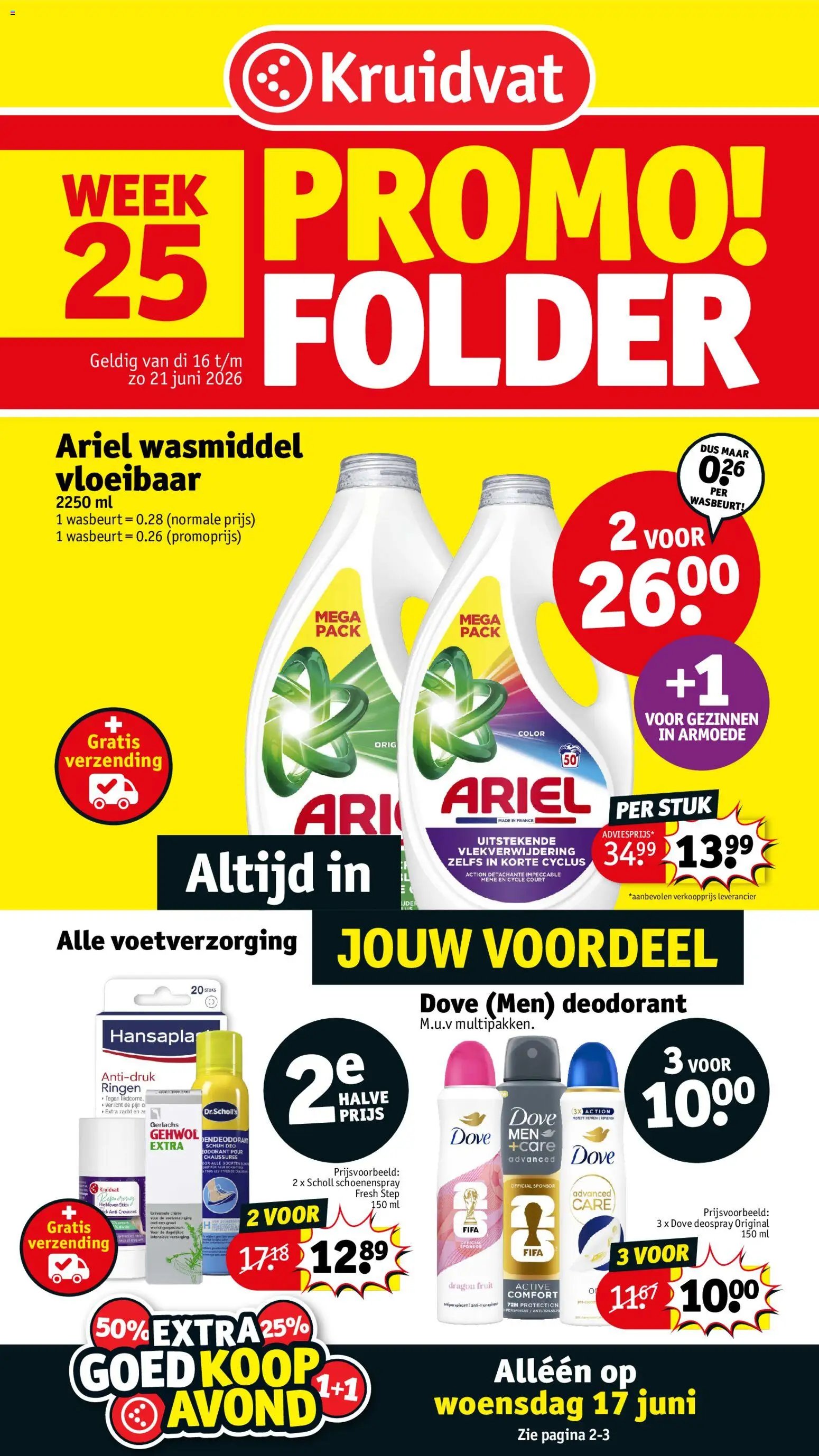 Kruidvat folder van 16.06.2026 Kruidvat Folder week 25