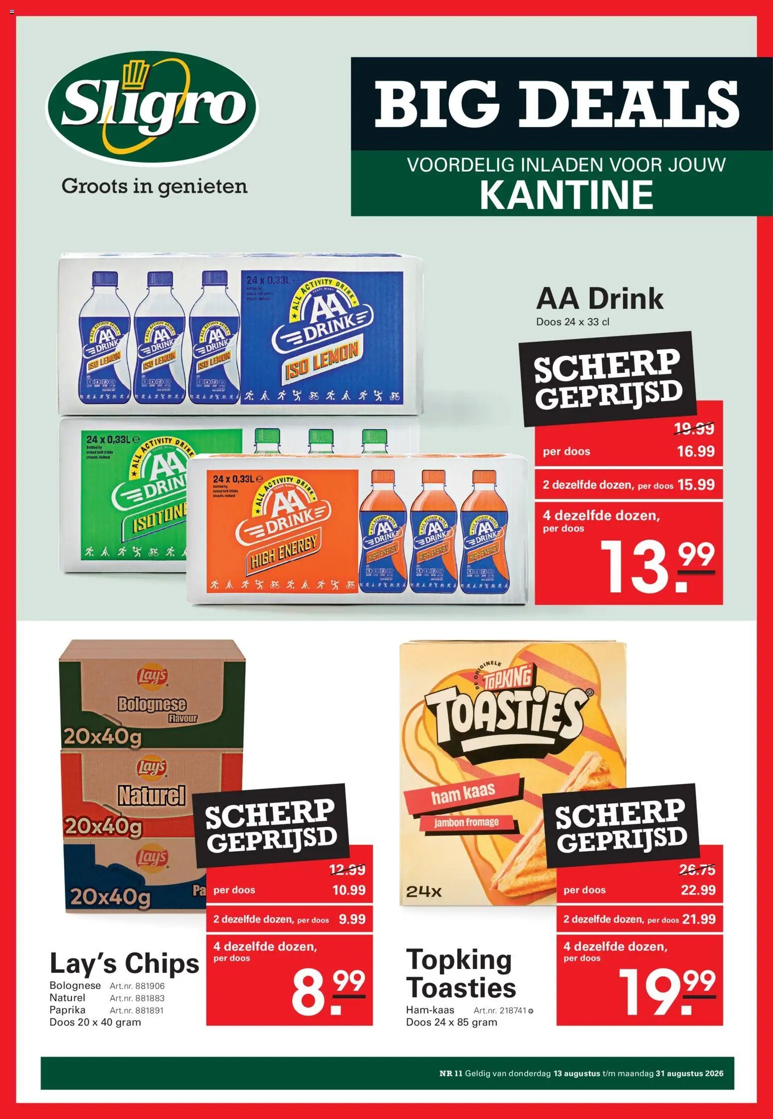 Sligro folder van 13.08.2026 Sligro Folder Non-food