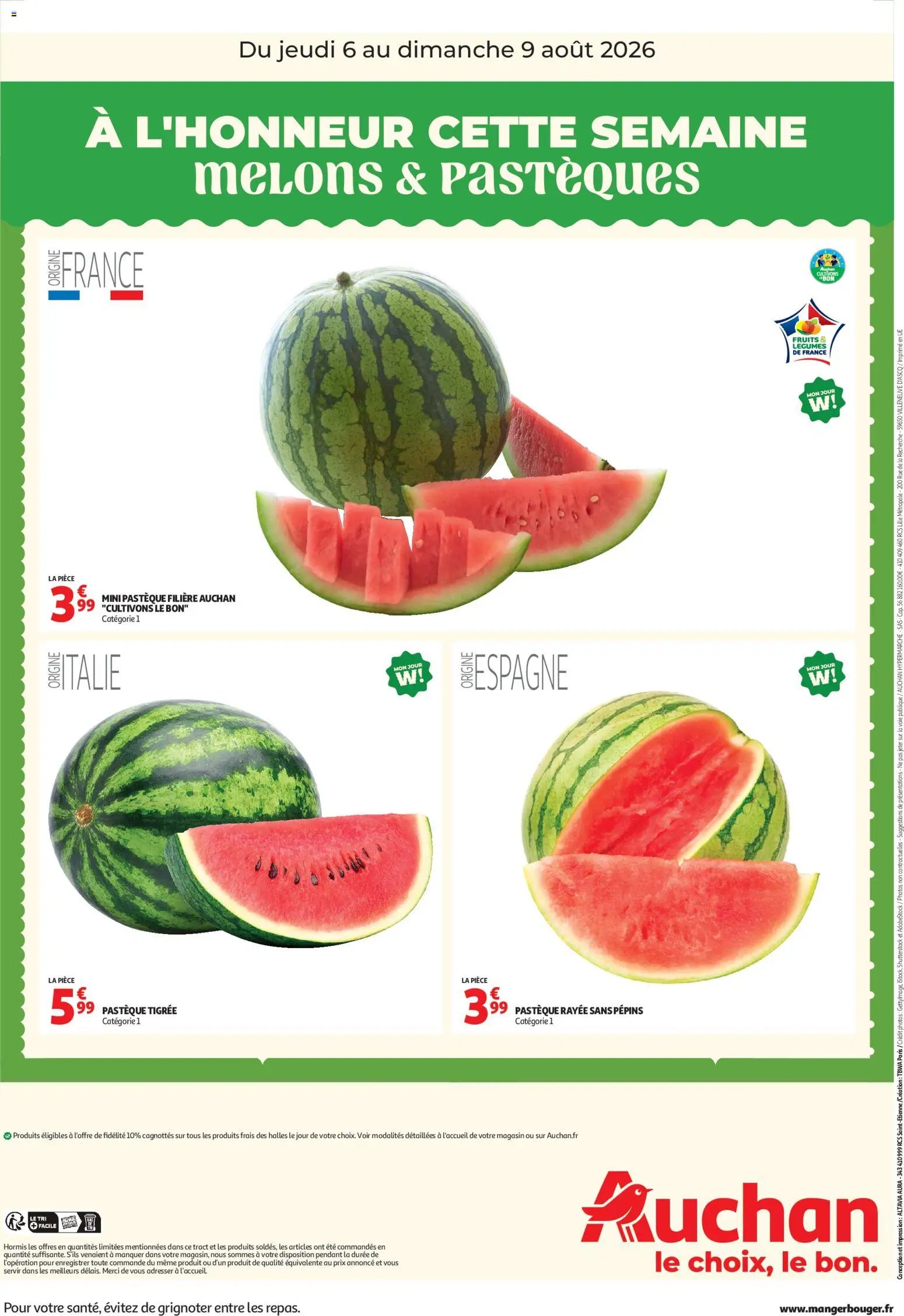 Auchan folder van 06.08.2026 Auchan À l'honneur cette semaine