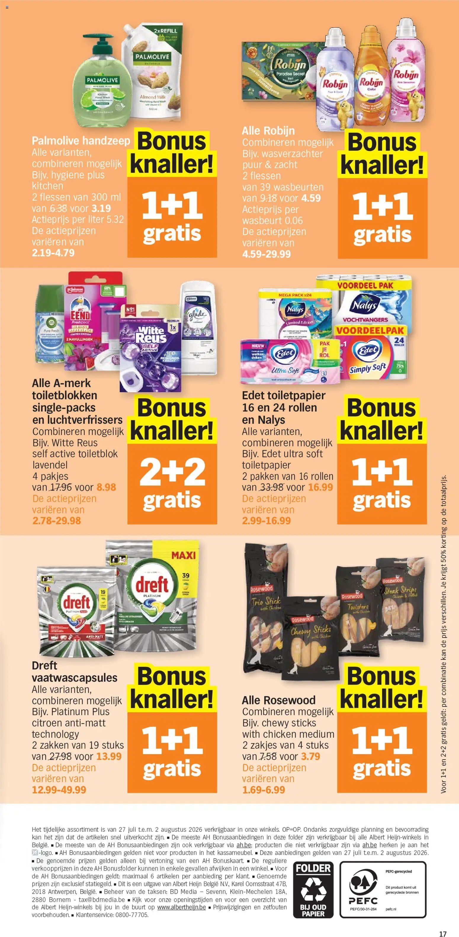 Albert Heijn folder van 27.07.2026 Albert Heijn Folder week / de la semaine 31