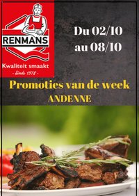 Renmans folder van 02.10.2026 Renmans Folder / Publicité