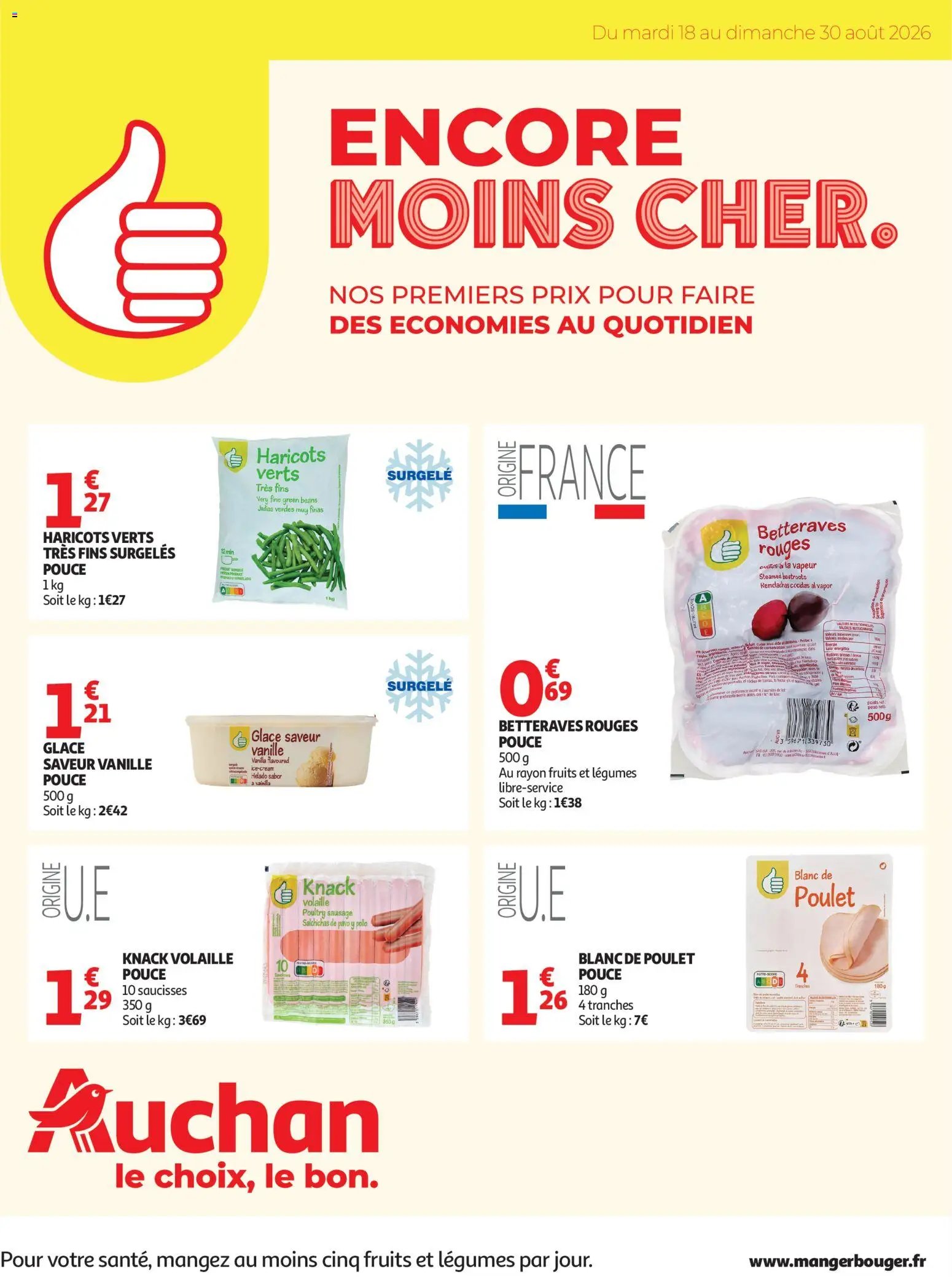 Auchan folder van 18.08.2026 Auchan Tops, Halles hypers
