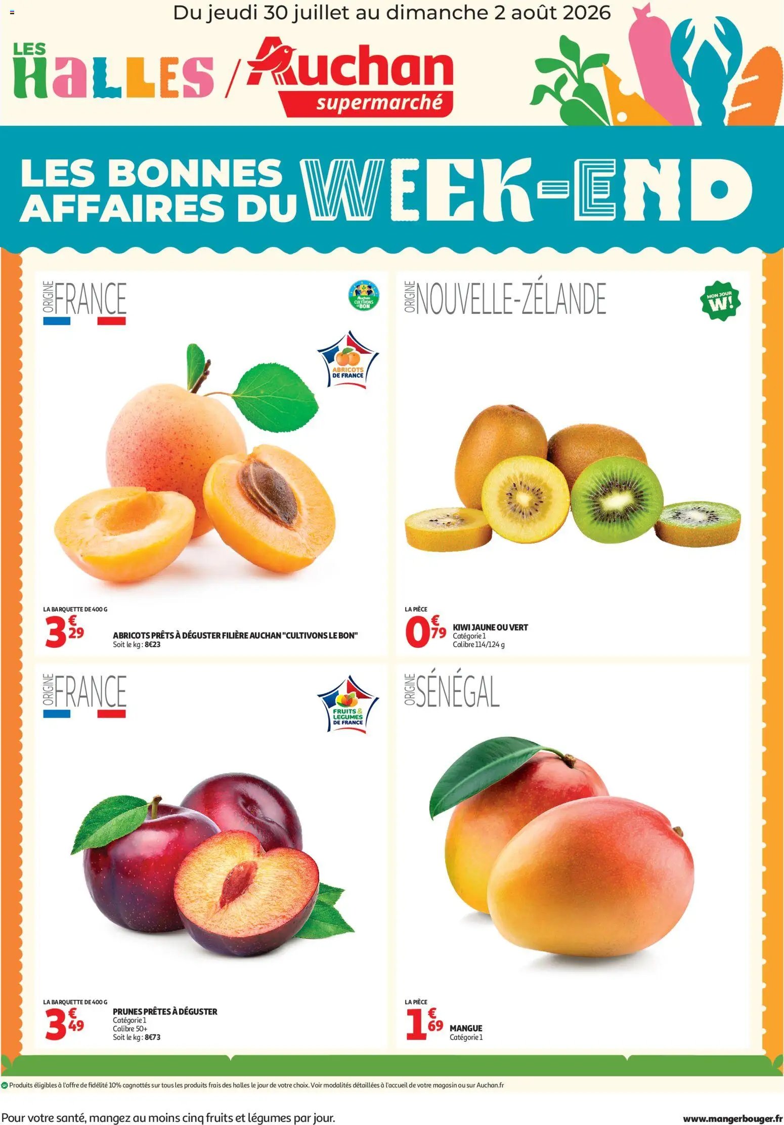 Auchan folder van 30.07.2026 Auchan Les bons plans du week end dans votre super !