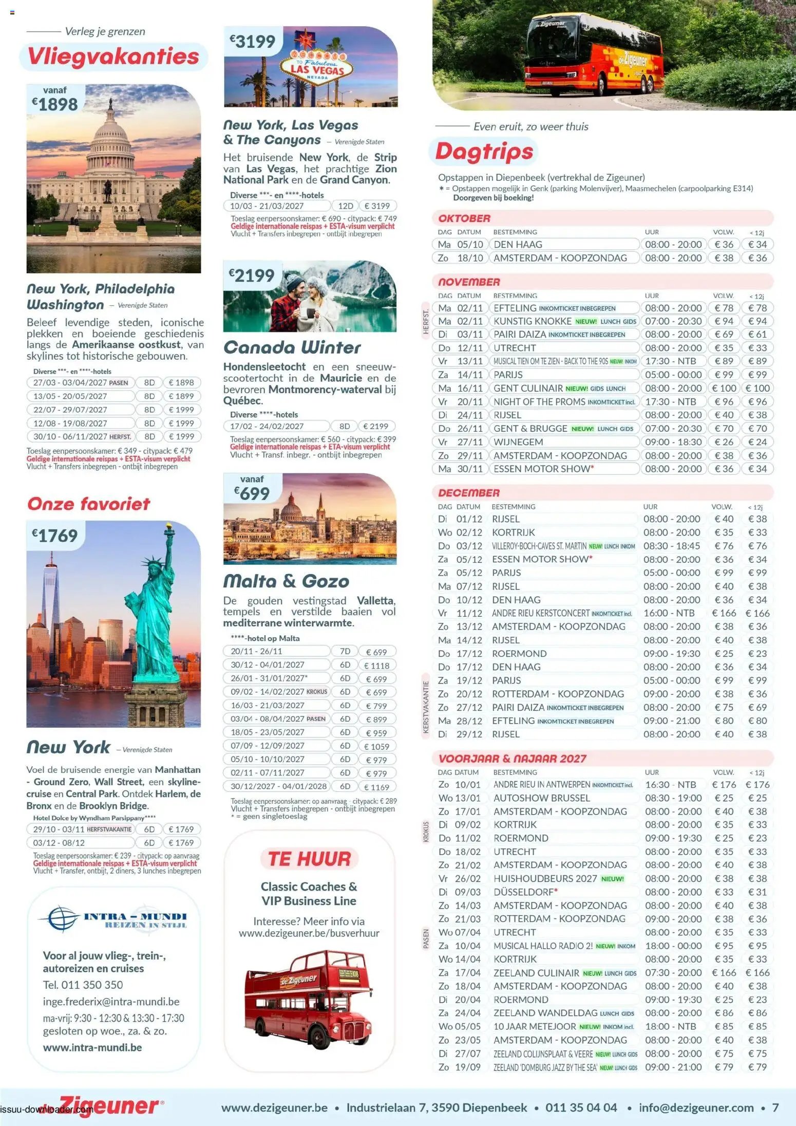 De Zigeuner folder van 07.09.2026 De Zigeuner Folder / Publicité