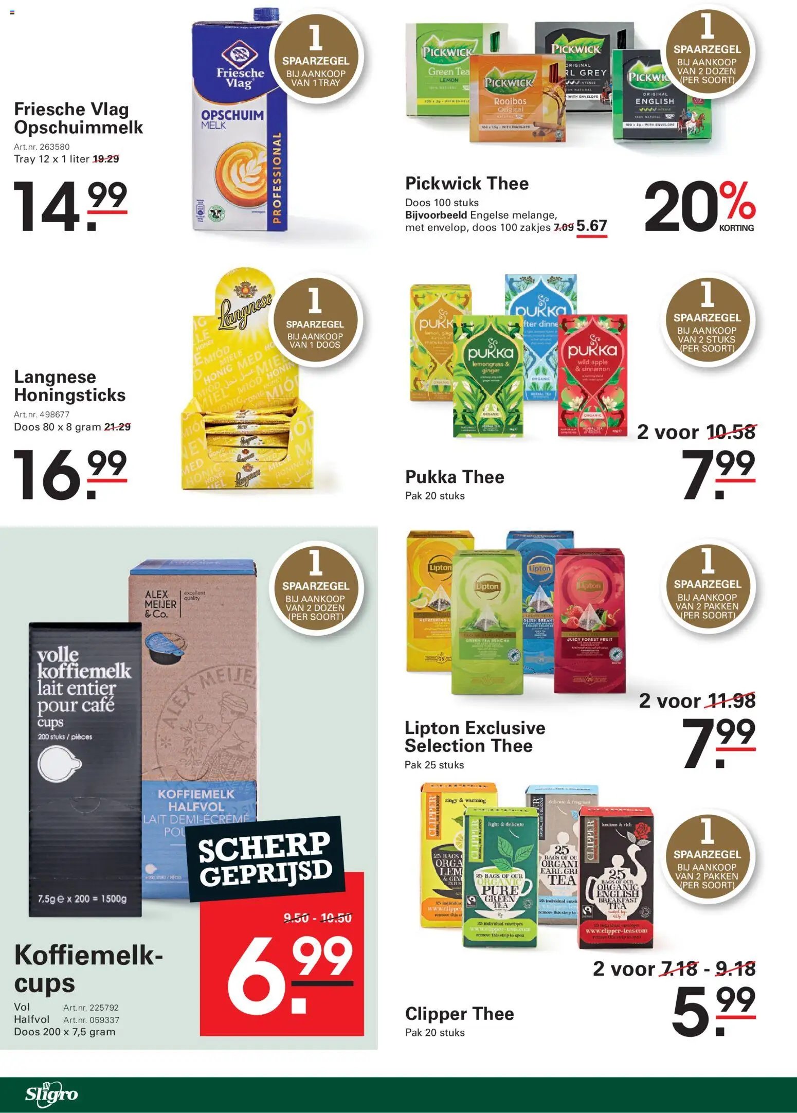 Sligro folder vanaf 29/10/2026