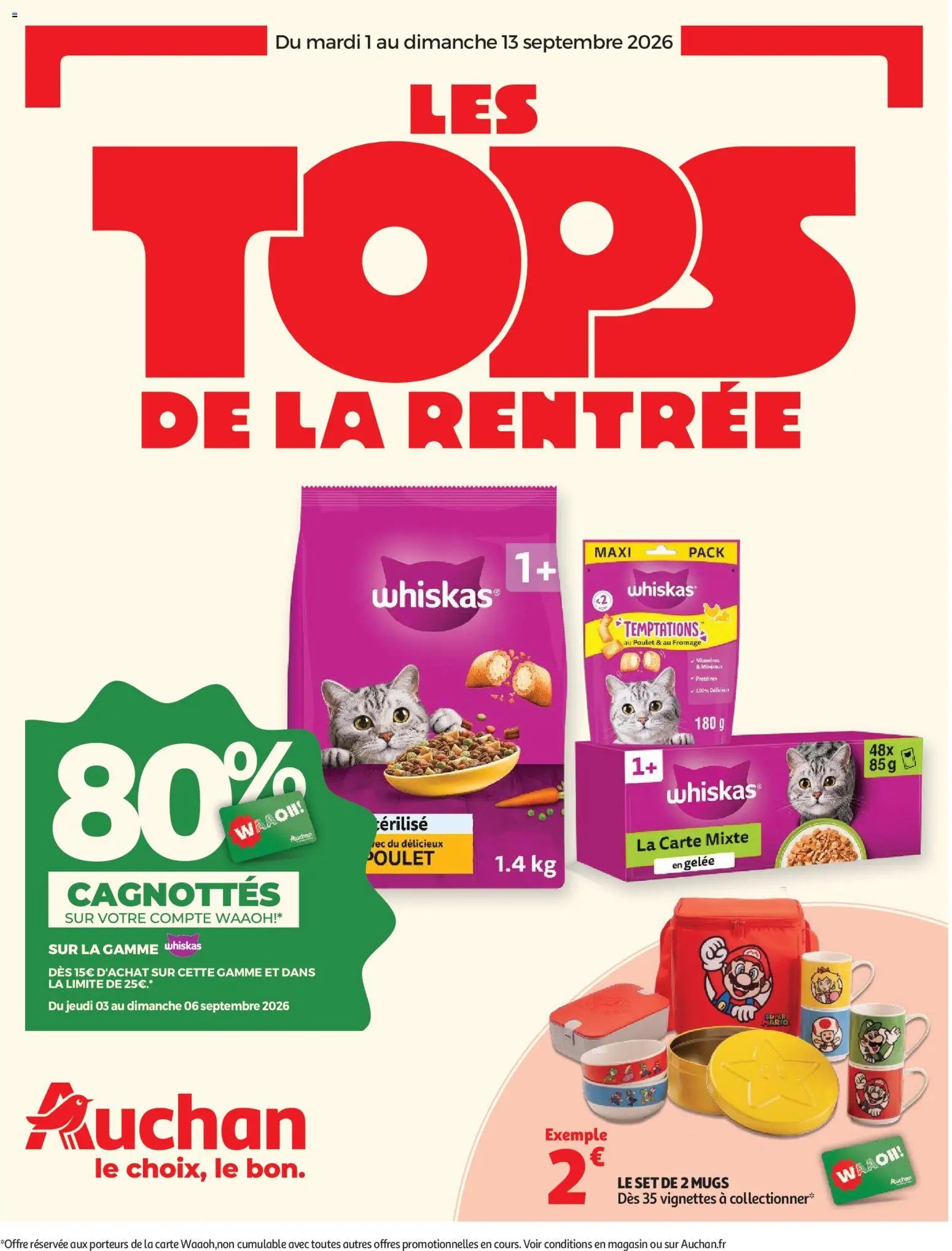 Auchan folder van 01.09.2026 Auchan Tops rentrée hypers