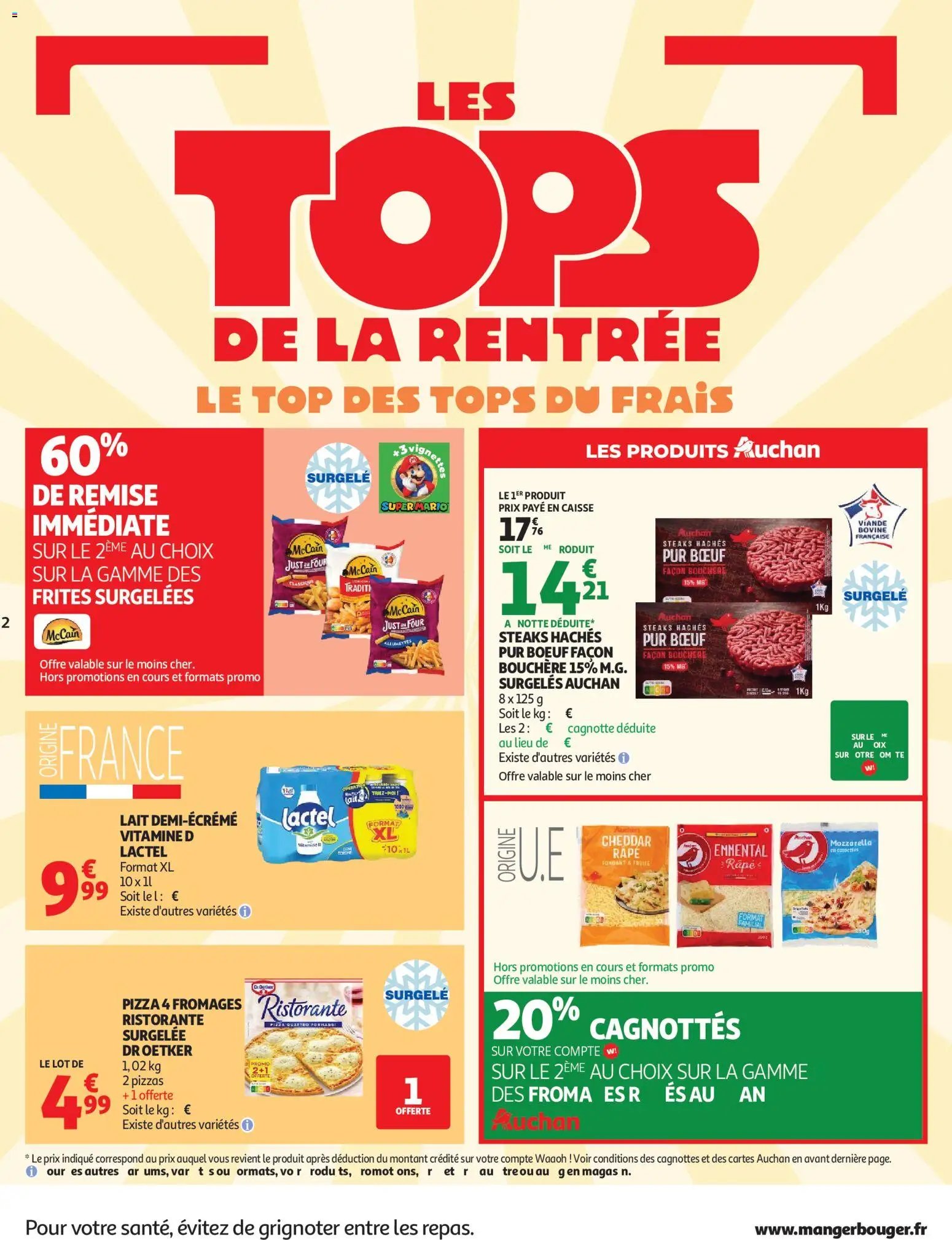 Auchan folder van 01.09.2026 Auchan Tops rentrée hypers