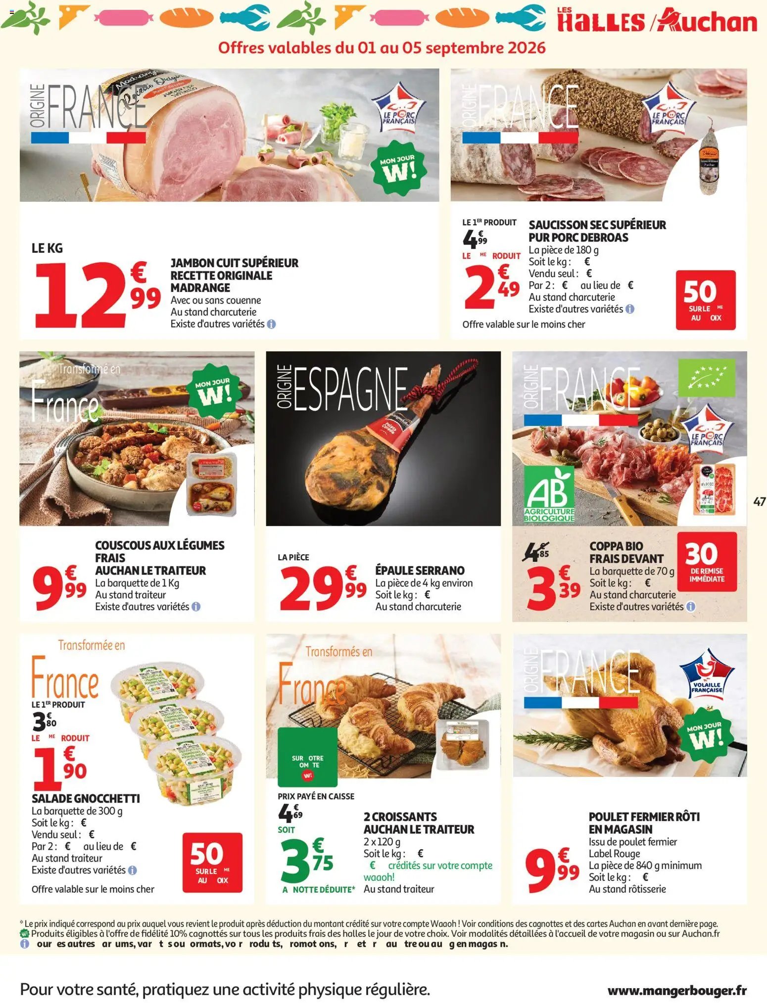 Auchan folder van 01.09.2026 Auchan Tops rentrée hypers
