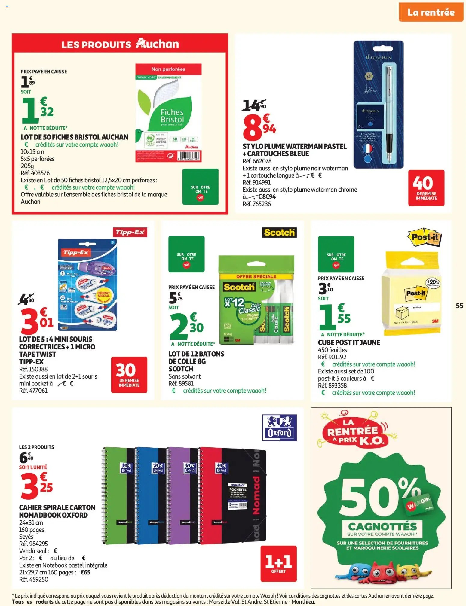 Auchan folder van 01.09.2026 Auchan Tops rentrée hypers