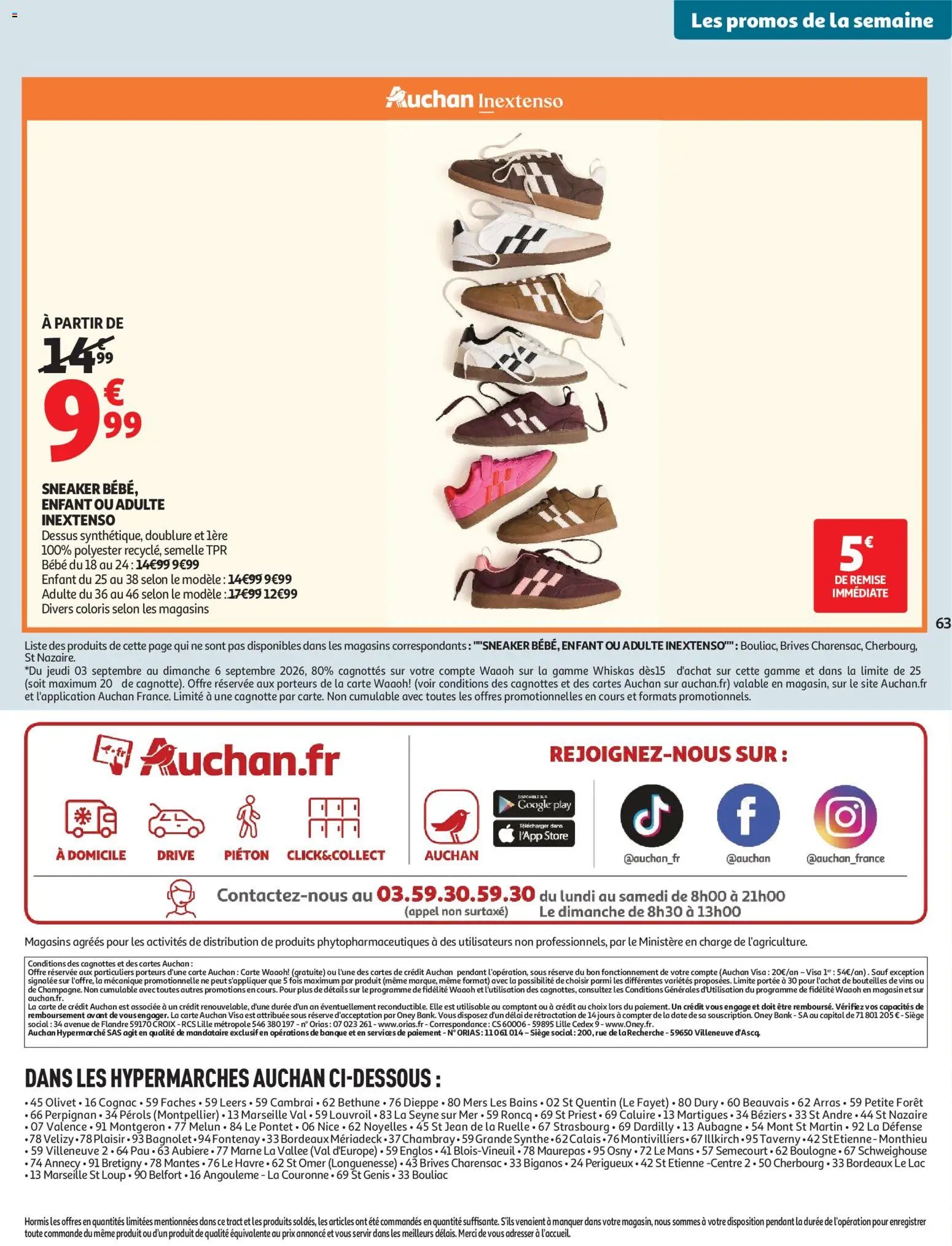 Auchan folder van 01.09.2026 Auchan Tops rentrée hypers