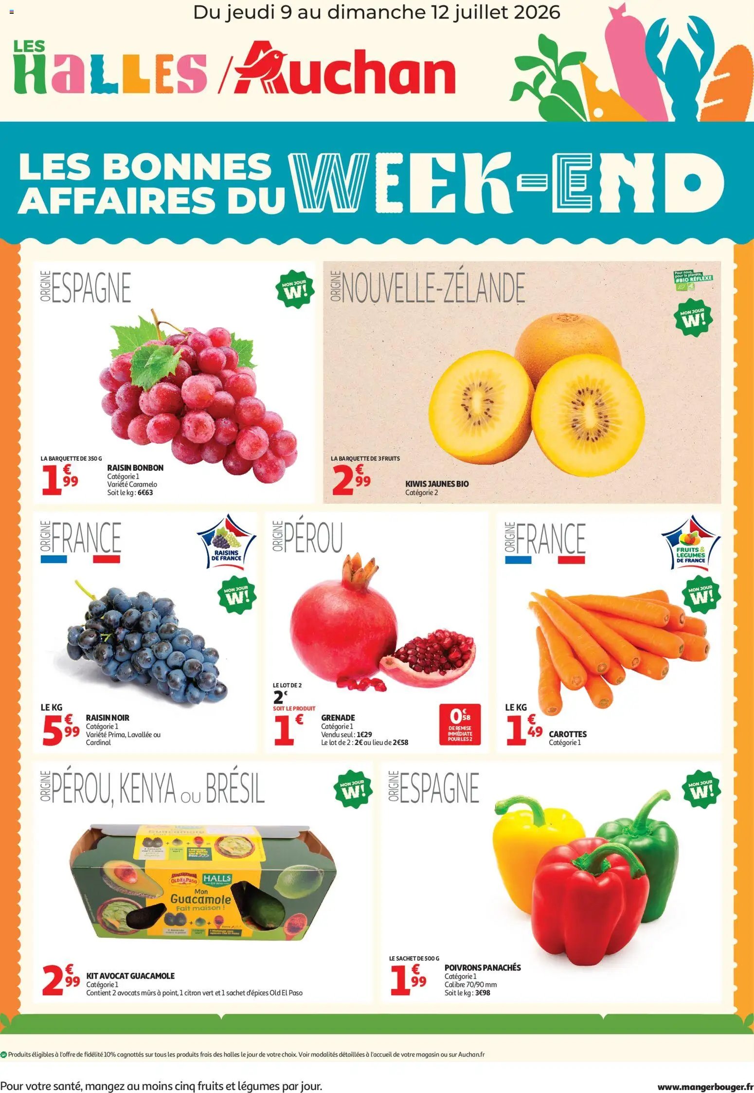 Auchan folder van 09.07.2026 Auchan Les bons plans du week-end dans votre hyper !