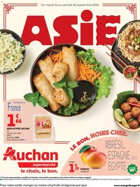 Auchan folder van 22.09.2026 Auchan Saveurs d'Asie supers