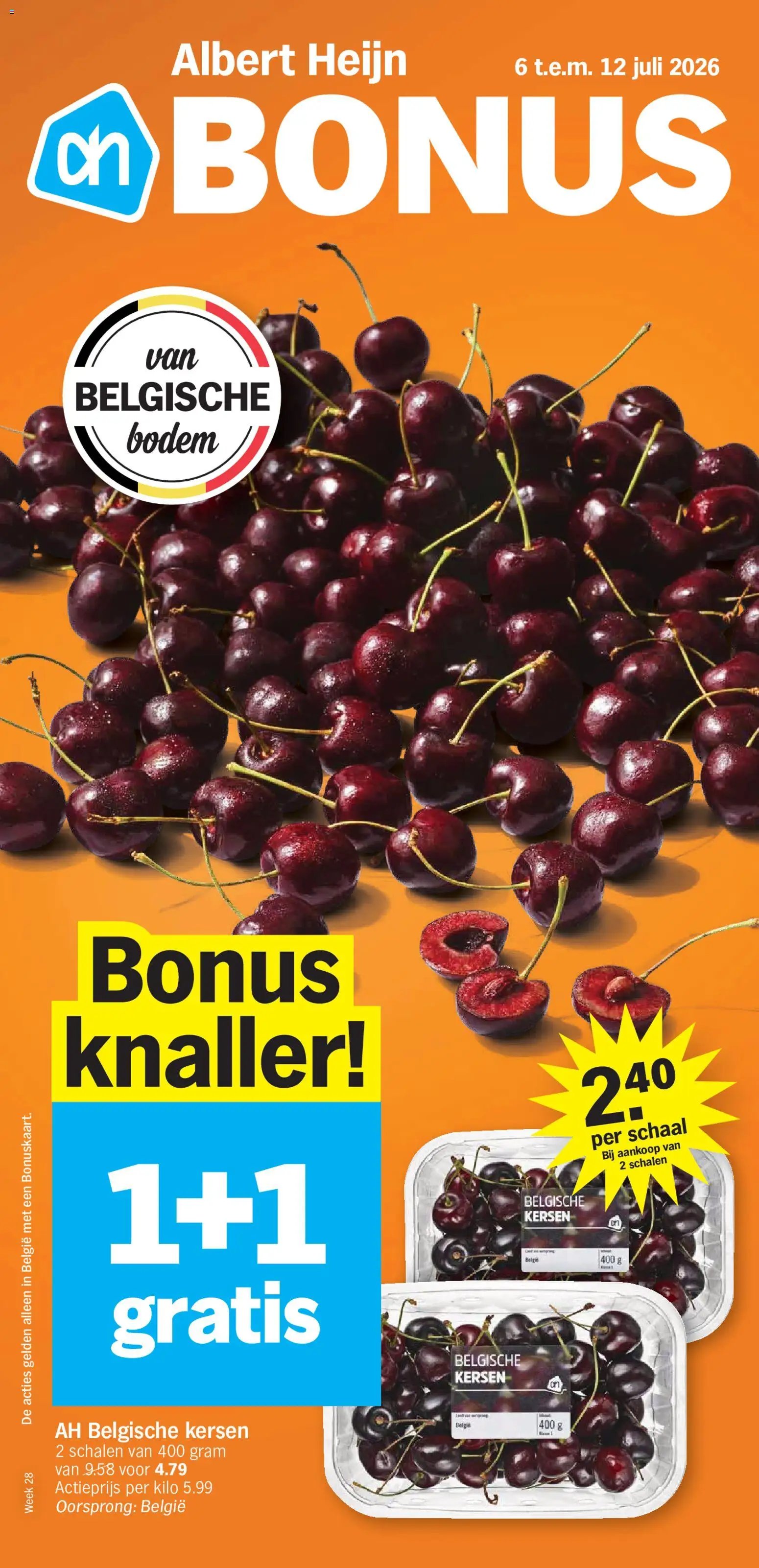 Albert Heijn folder van 06.07.2026 Albert Heijn Folder week / de la semaine 28