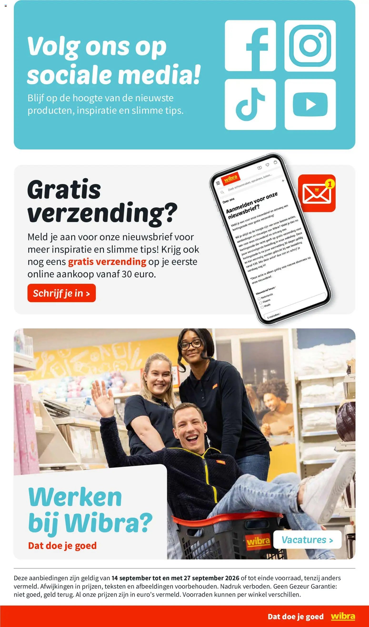 Wibra folder van 14.09.2026 Wibra Folder