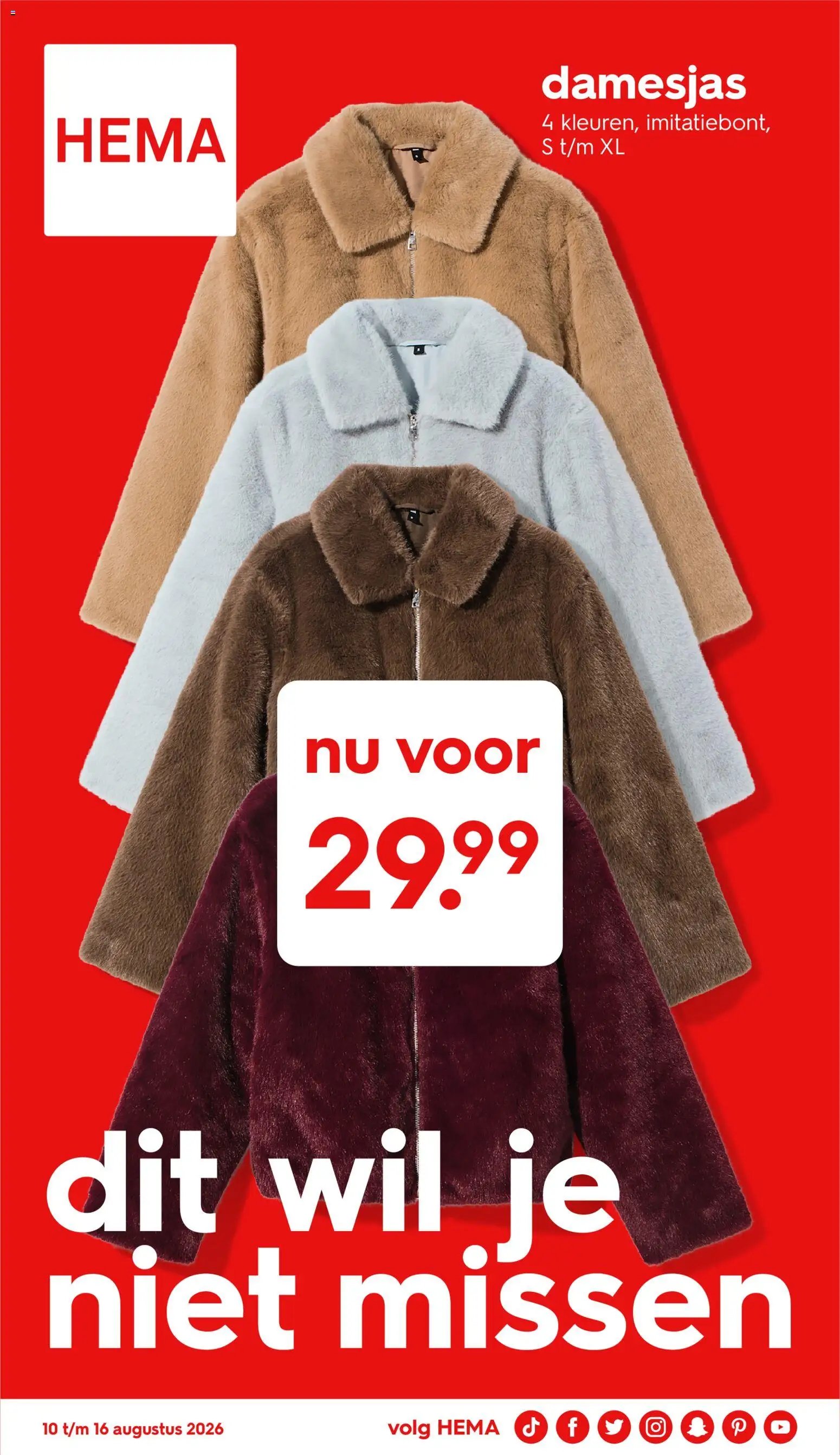 Hema folder van 10.08.2026 Hema Folder / Publicité