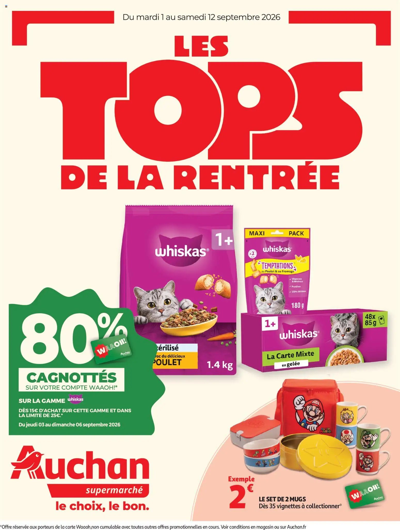 Auchan folder van 01.09.2026 Auchan Tops rentrée supers