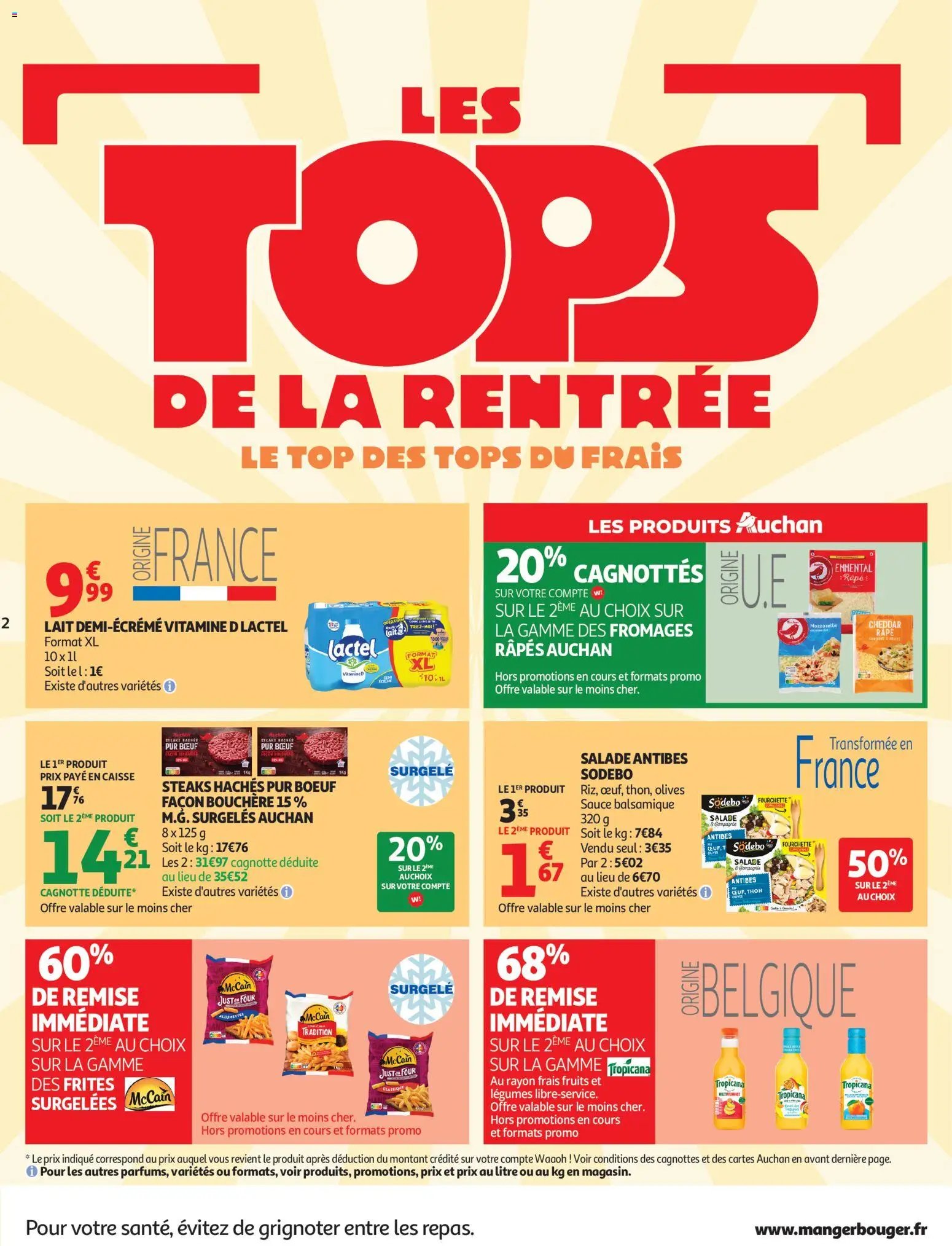 Auchan folder van 01.09.2026 Auchan Tops rentrée supers
