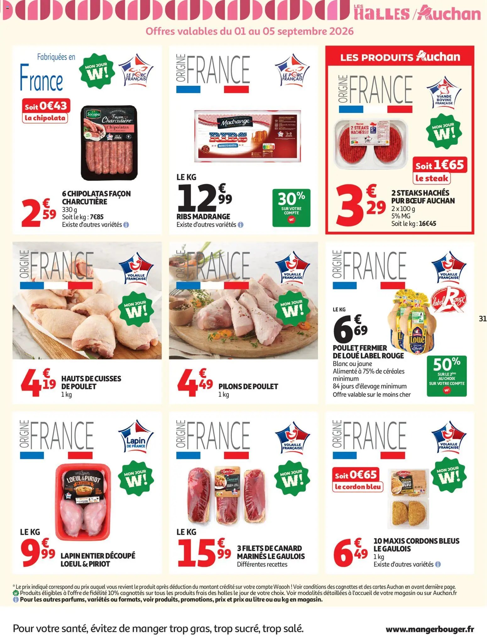 Auchan folder van 01.09.2026 Auchan Tops rentrée supers