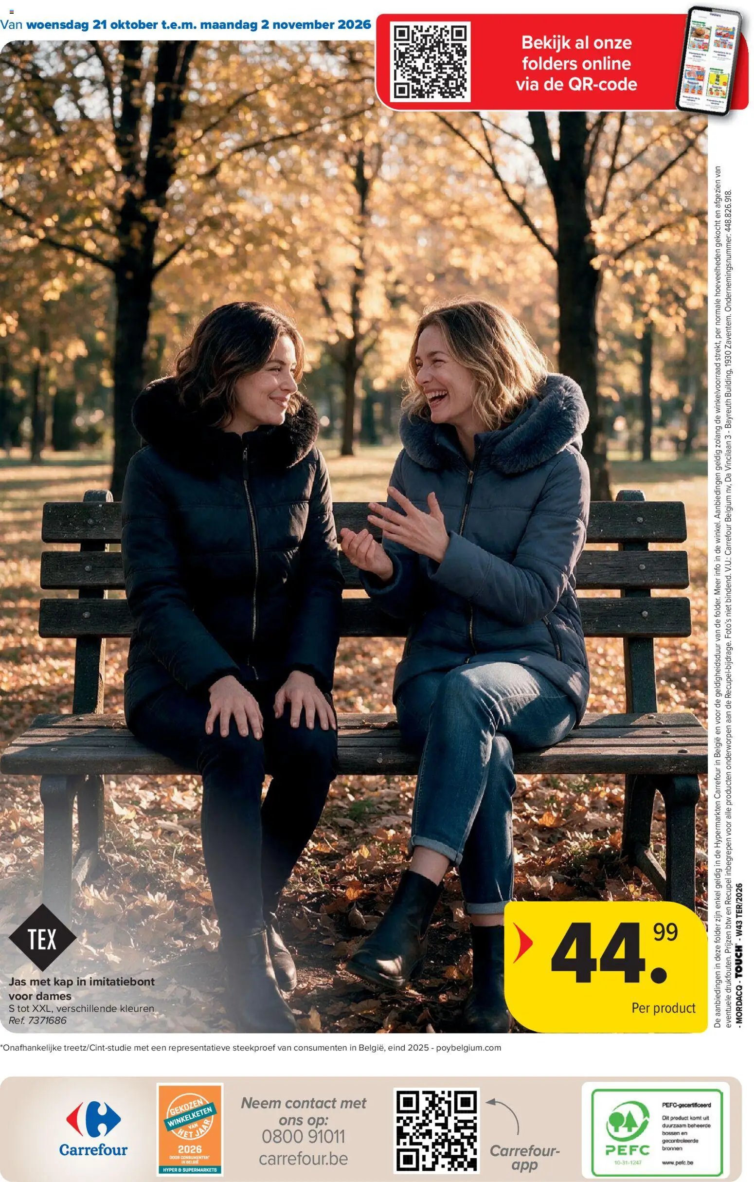Carrefour folder van 21.10.2026 Carrefour Gekleed voor de herfst