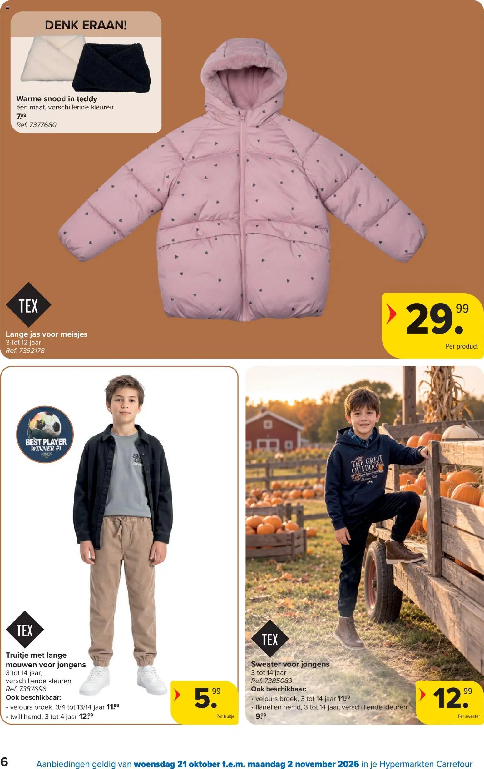 Carrefour folder van 21.10.2026 Carrefour Gekleed voor de herfst