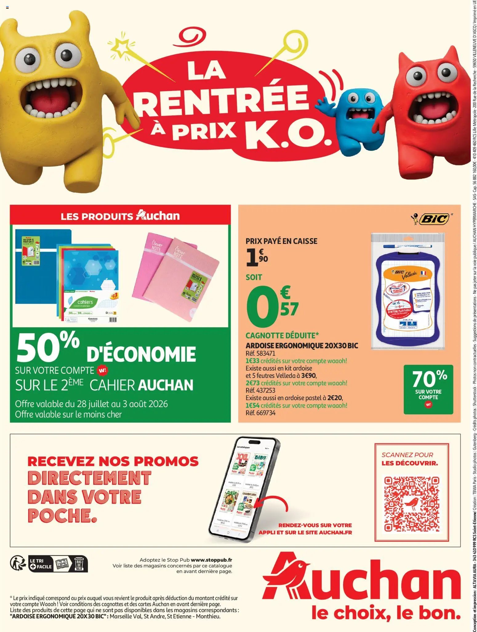Auchan folder van 28.07.2026 Auchan Folder / Publicité