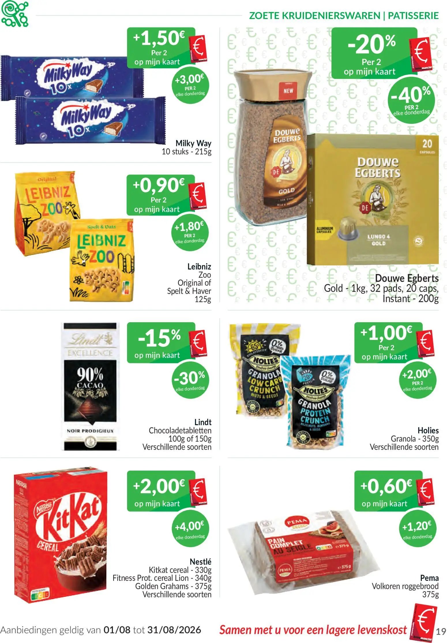 Intermarché folder van 01.08.2026 Intermarché augustusaanbiedingen met de Intermarché-kaart