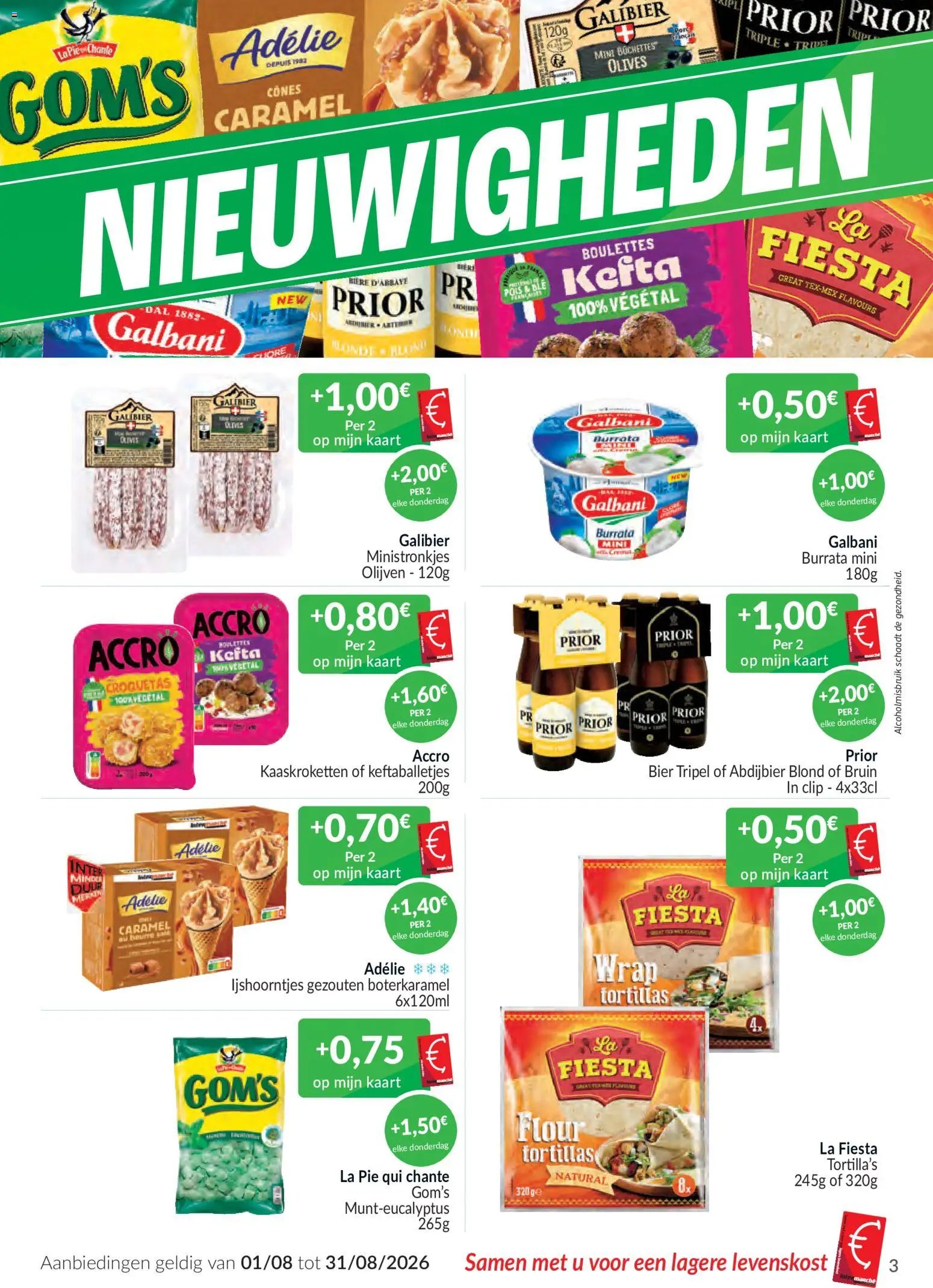 Intermarché folder van 01.08.2026 Intermarché augustusaanbiedingen met de Intermarché-kaart