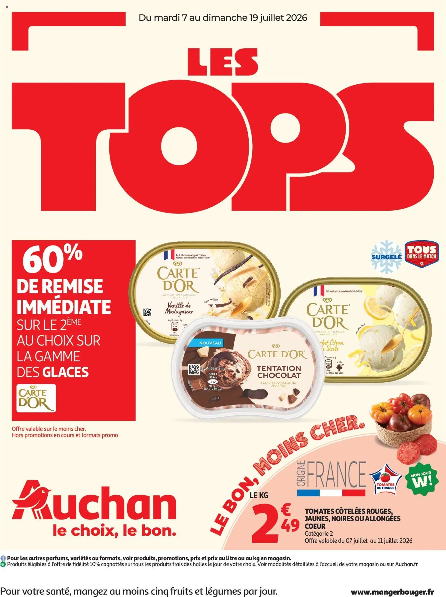 Auchan folder van 07.07.2026 Auchan Tops, Halles hypers