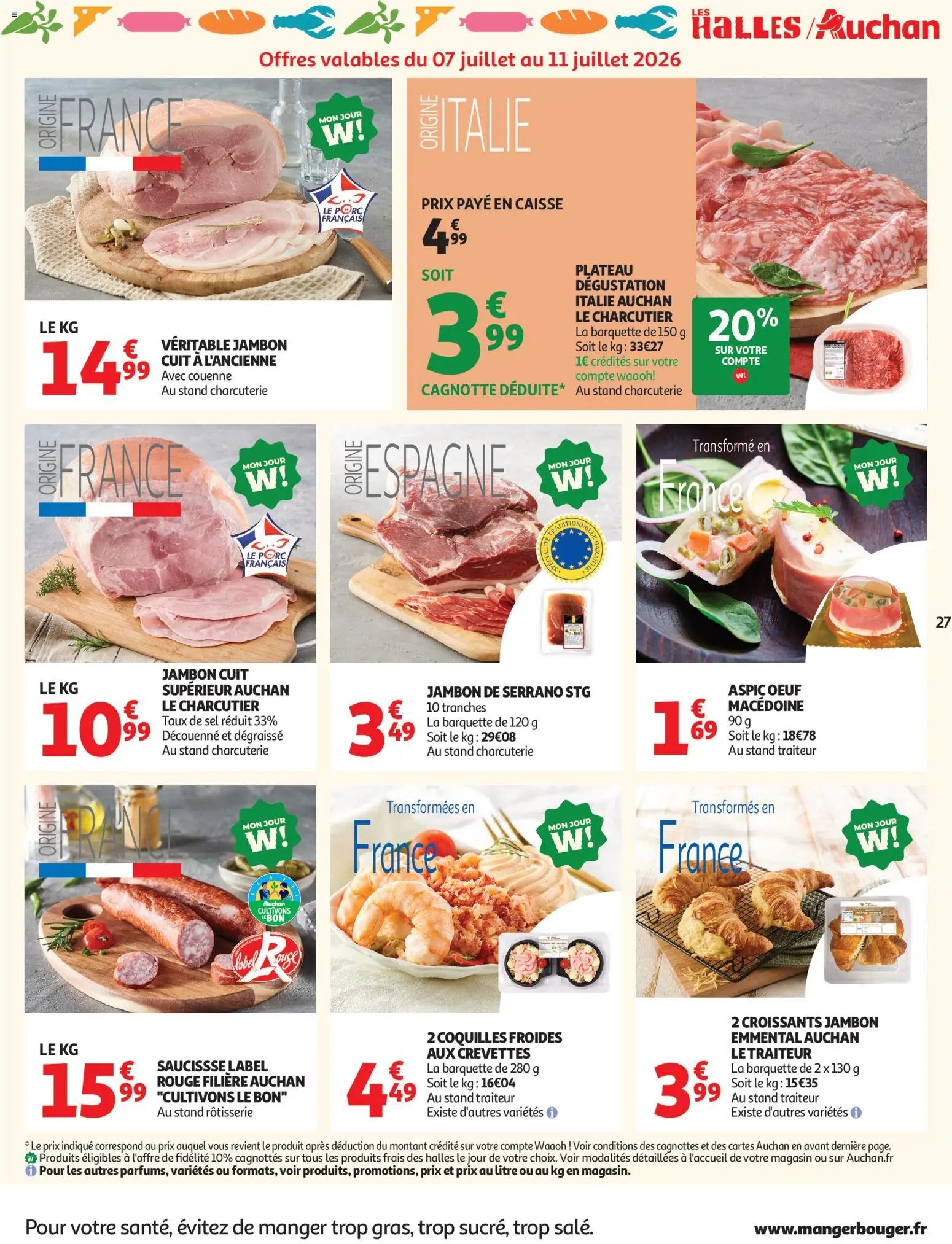 Auchan folder van 07.07.2026 Auchan Tops, Halles hypers