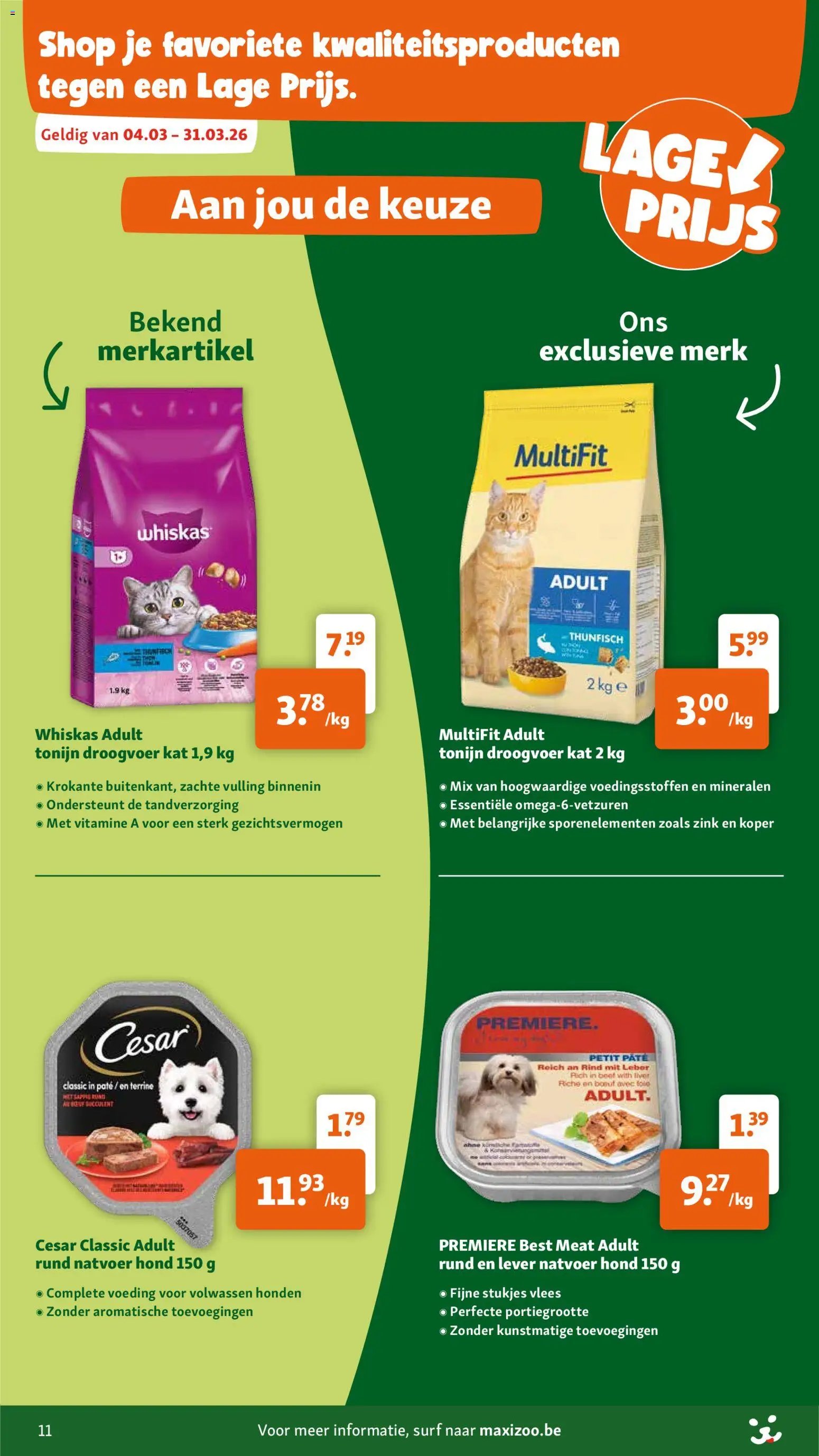 Maxi Zoo folder van 04.03.2026 Maxi Zoo Folder