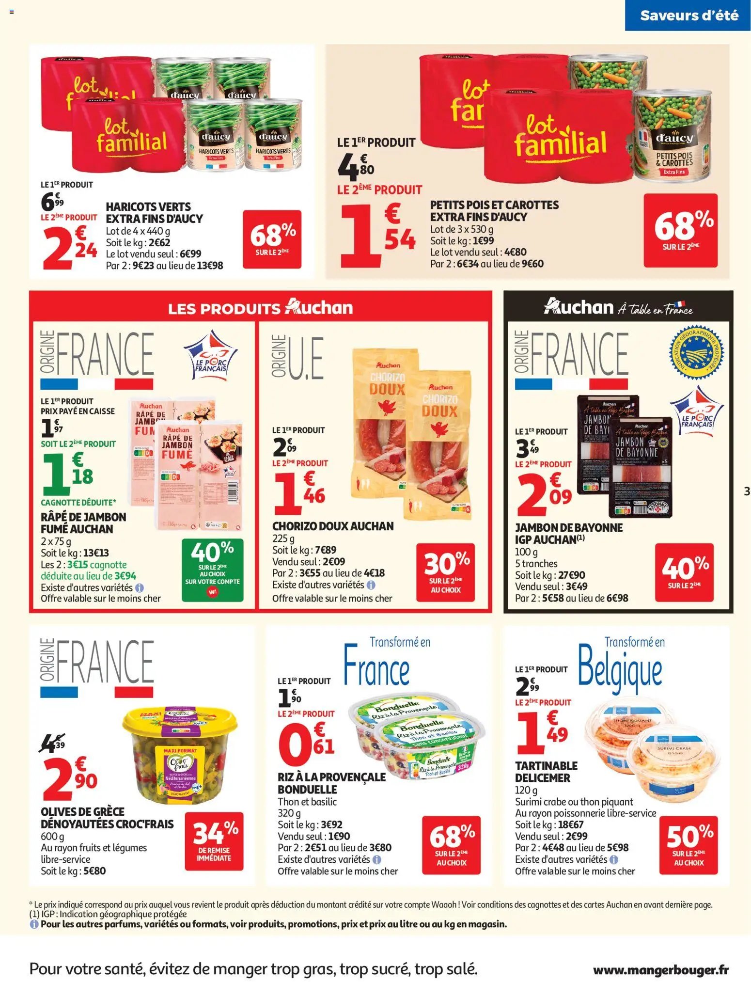 Auchan folder van 28.07.2026 Auchan Saveurs d'été supers