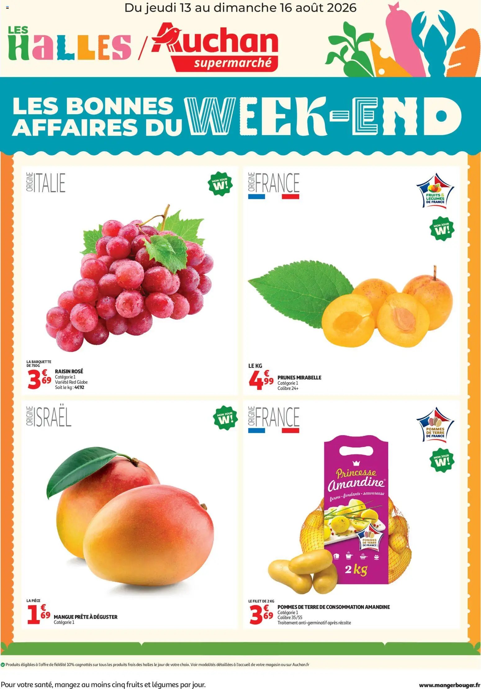 Auchan folder van 13.08.2026 Auchan Les bons plans du week end dans votre super