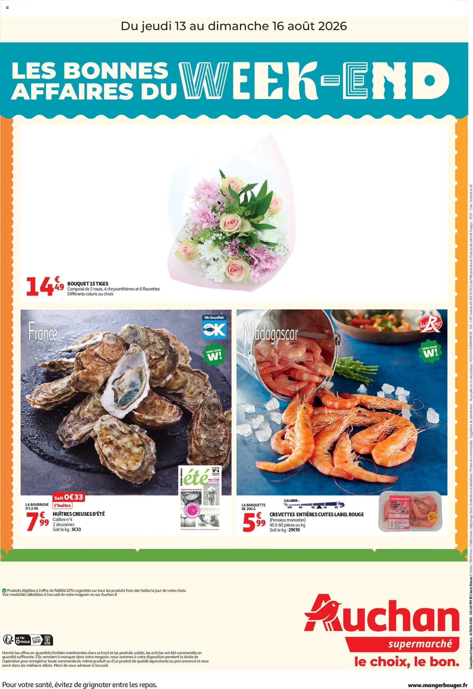 Auchan folder van 13.08.2026 Auchan Les bons plans du week end dans votre super