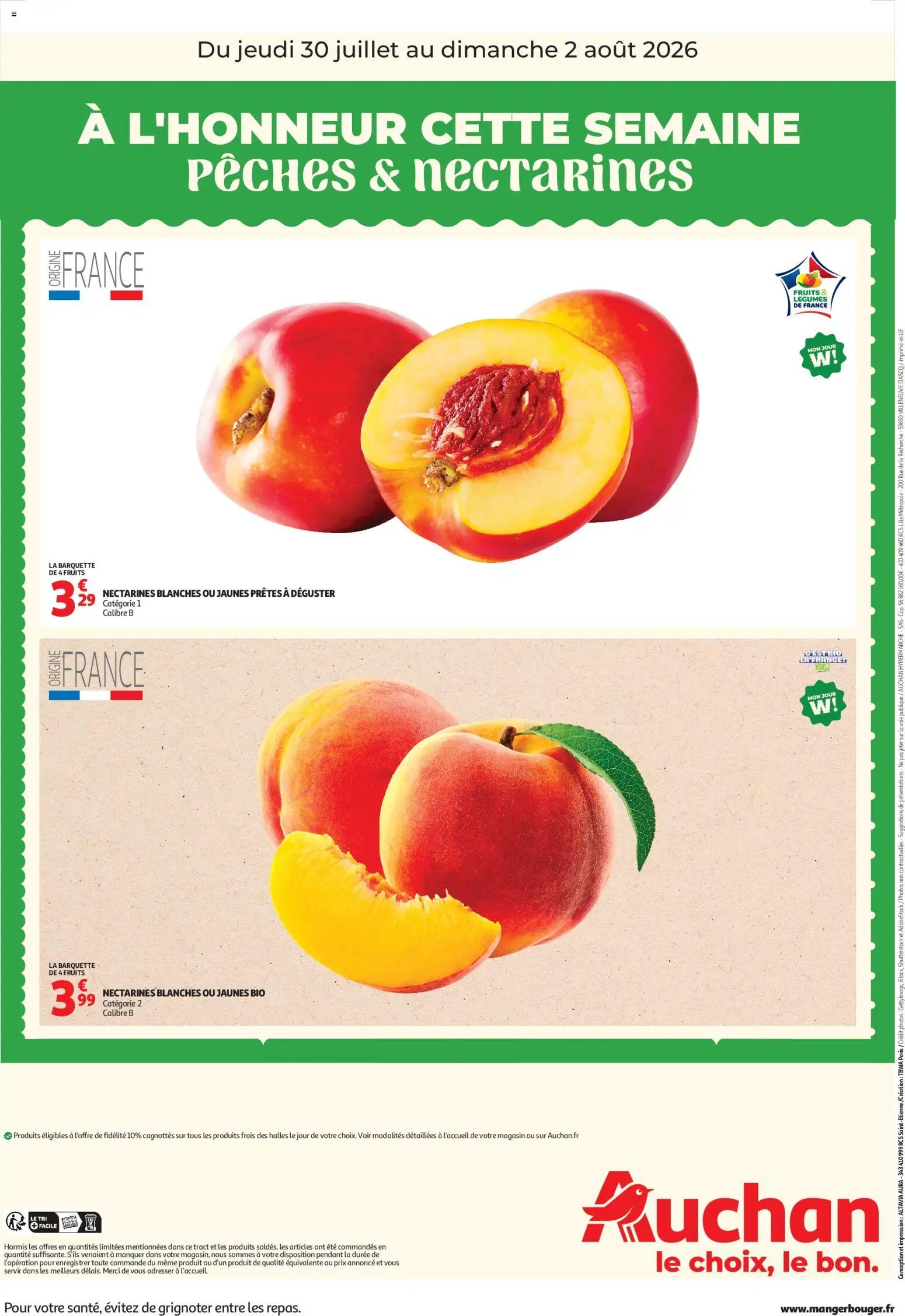 Auchan folder van 30.07.2026 Auchan À l'honneur cette semaine