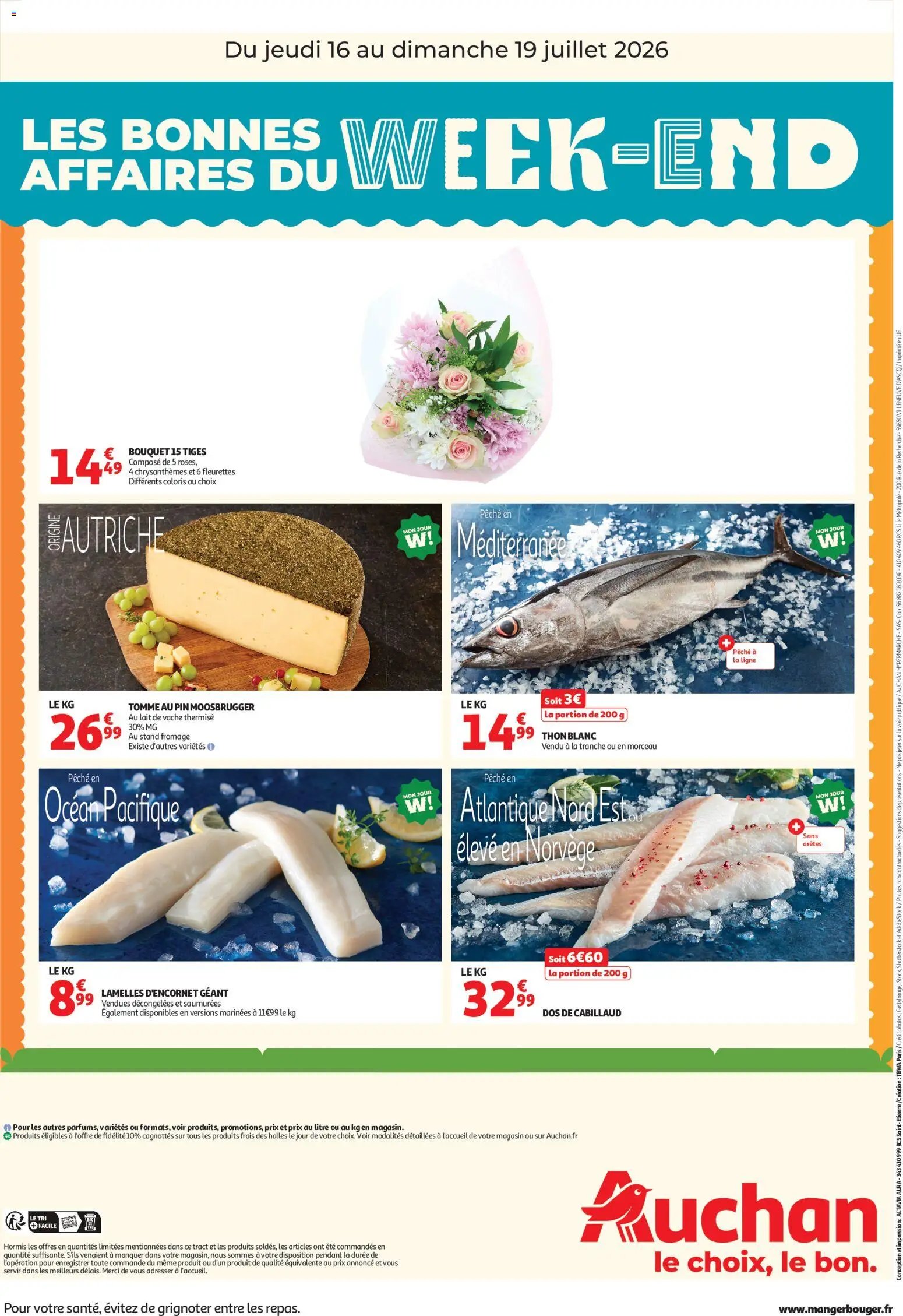Auchan folder van 16.07.2026 Auchan Les bons plans du week-end dans votre hyper !