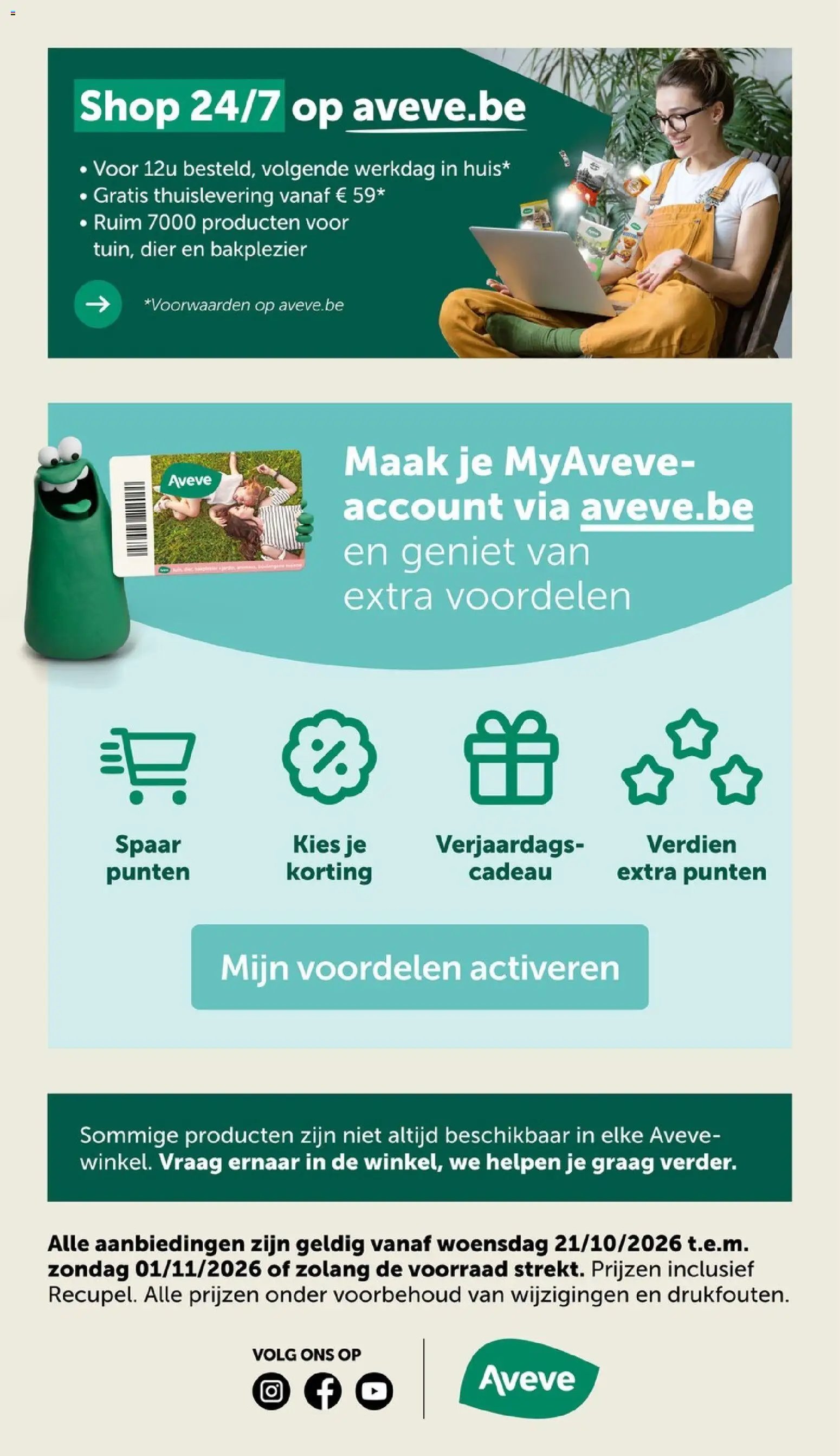 Aveve folder vanaf 21/10/2026